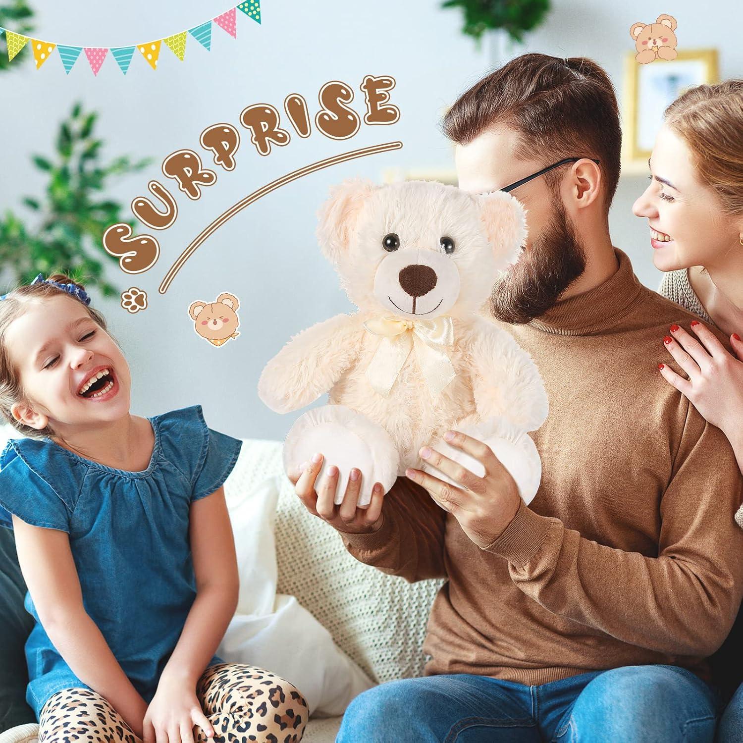 Osos de Peluche Zhanmai 18 Pcs 35 cm Blancos para Fiesta