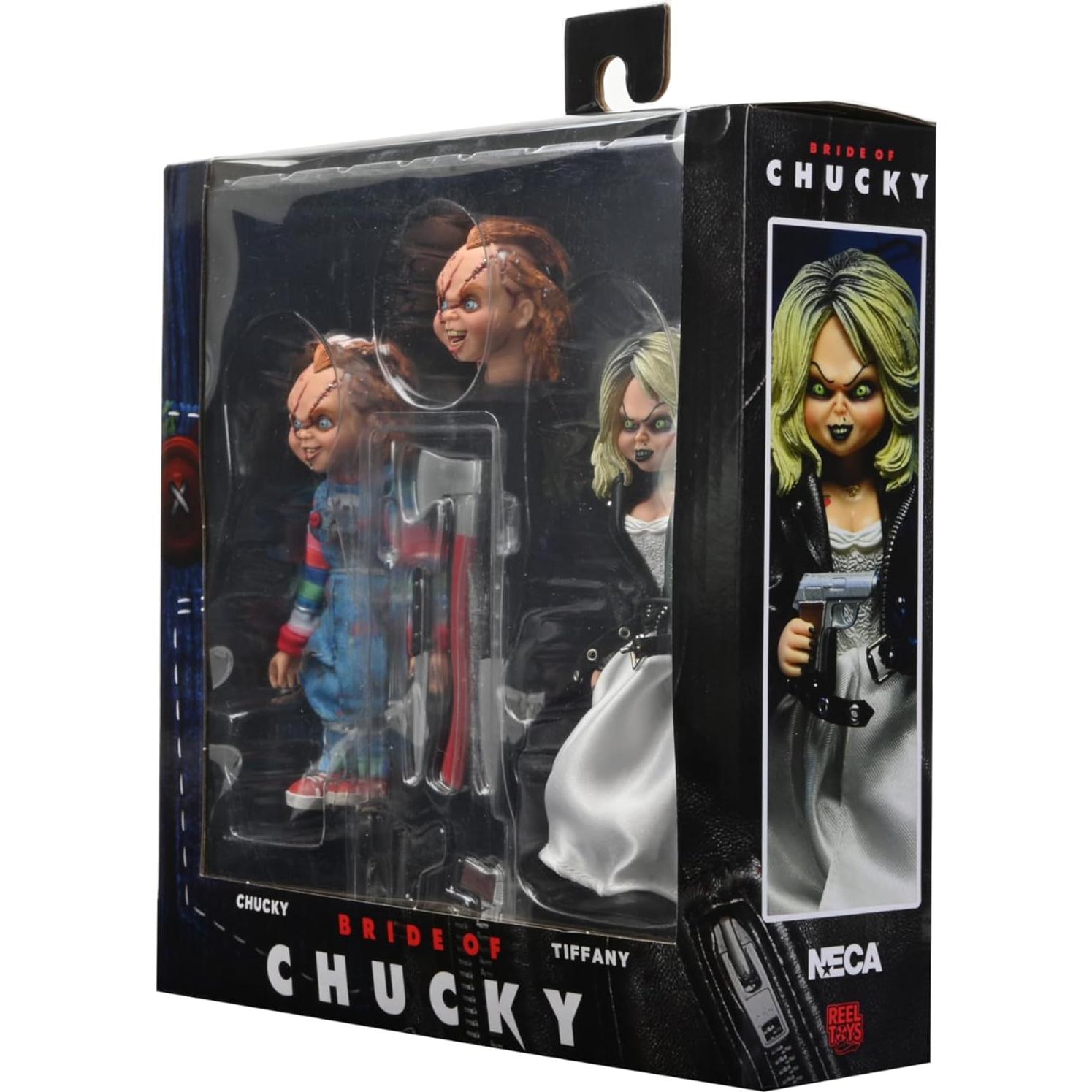 Figuras de Acción Chucky y Tiffany NECA 20 cm - Novia de Chucky