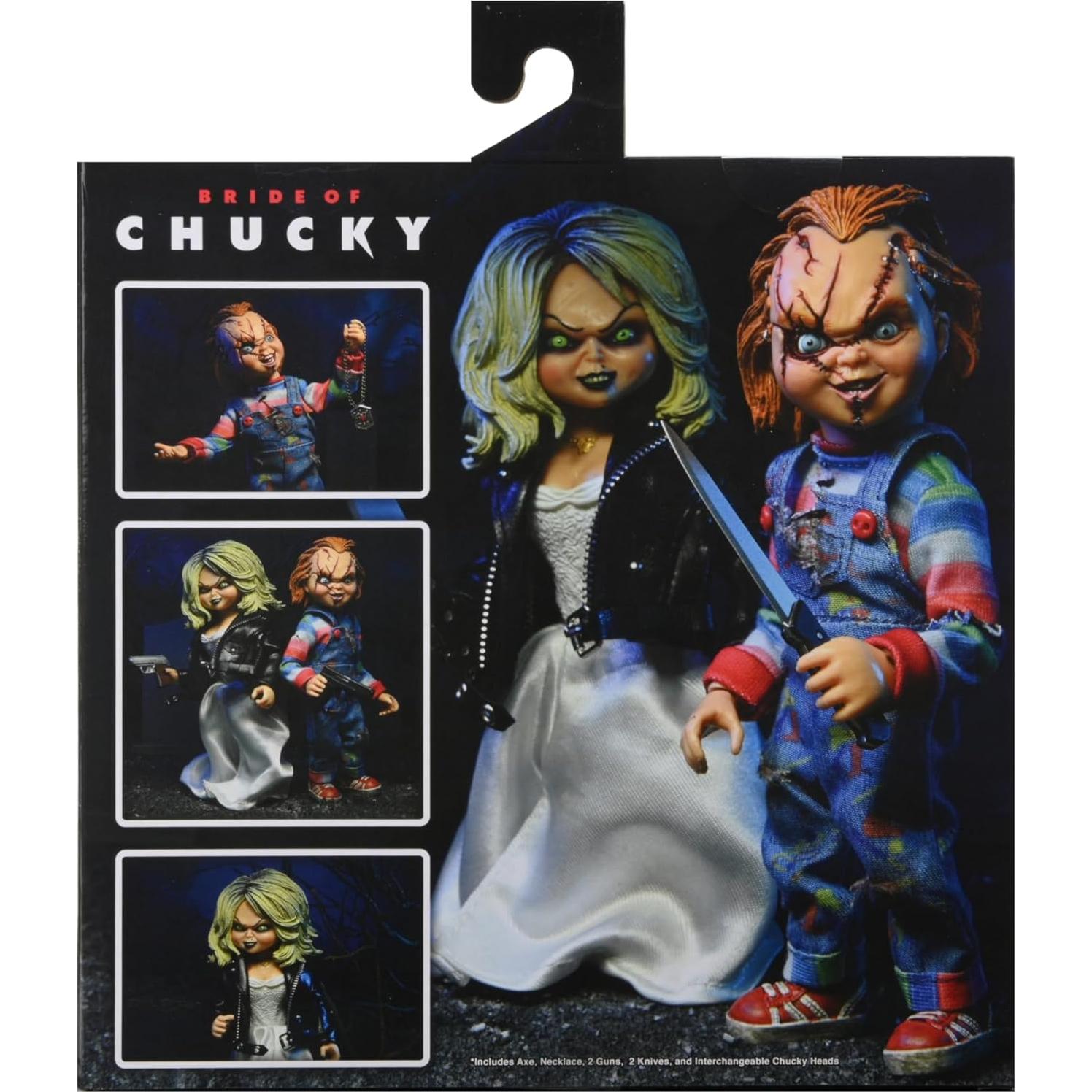 Figuras de Acción Chucky y Tiffany NECA 20 cm - Novia de Chucky