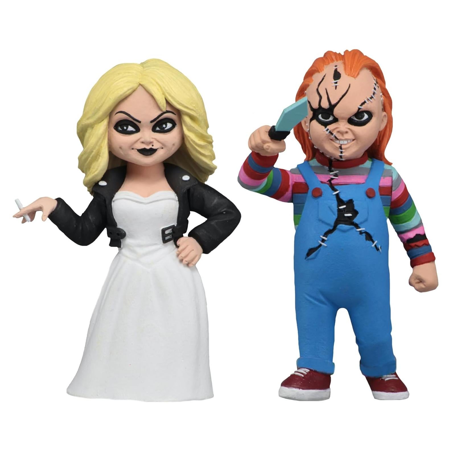 Figuras de Acción NECA Toony Terrors Chucky y Tiffany 7.6cm