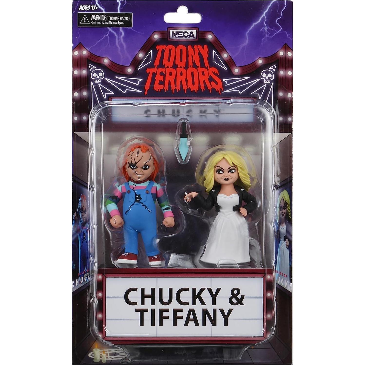 Figuras de Acción NECA Toony Terrors Chucky y Tiffany 7.6cm