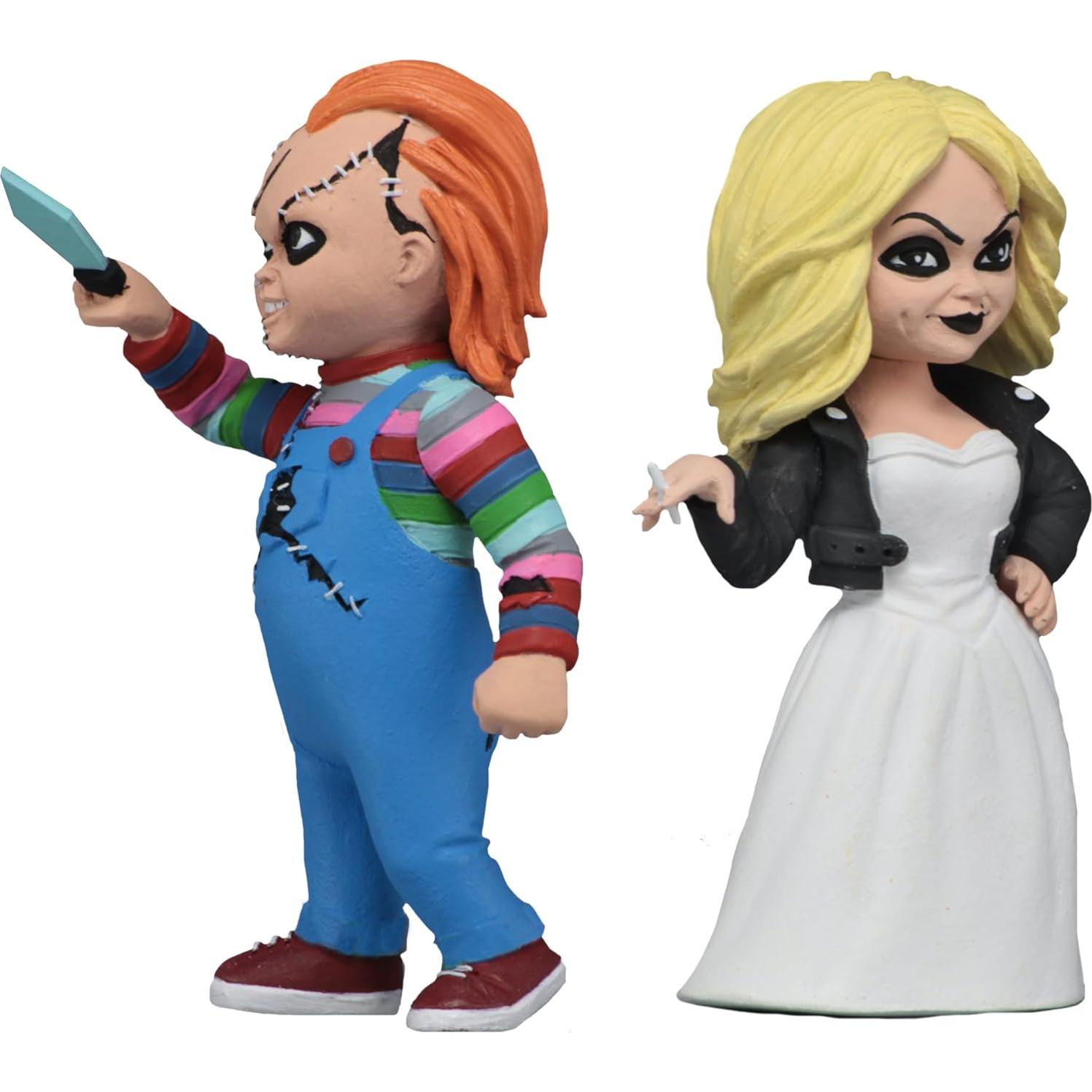 Figuras de Acción NECA Toony Terrors Chucky y Tiffany 7.6cm