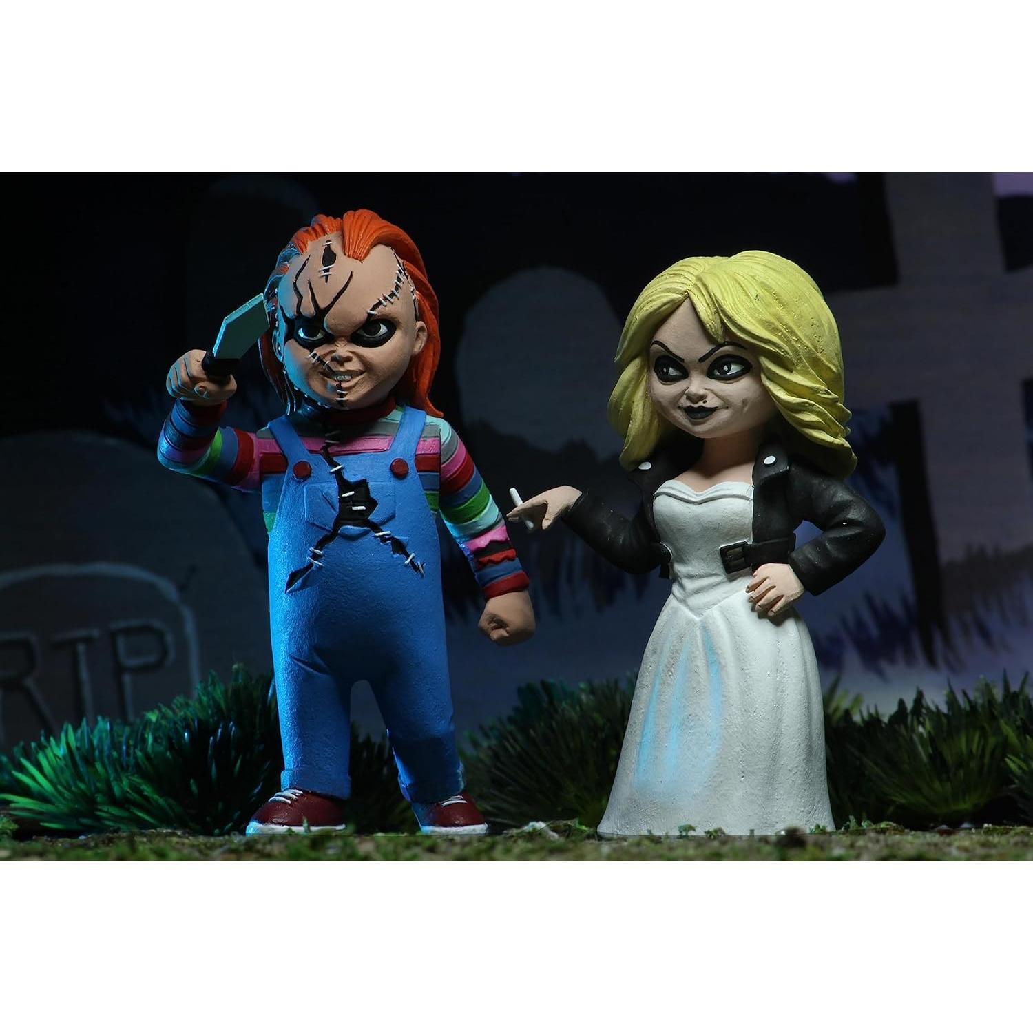 Figuras de Acción NECA Toony Terrors Chucky y Tiffany 7.6cm