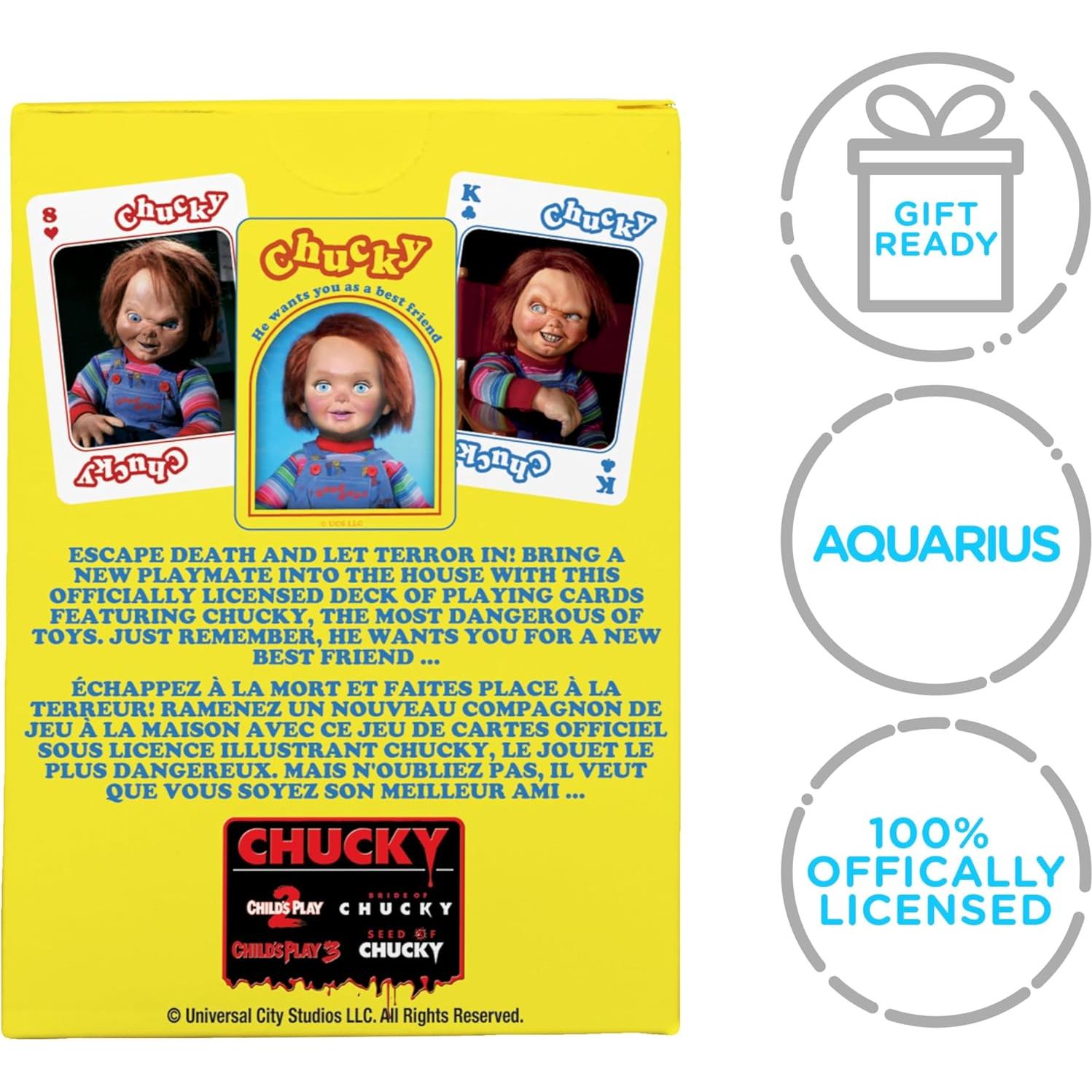 Baraja de Juego Chucky AQUARIUS - 54 Cartas Temáticas