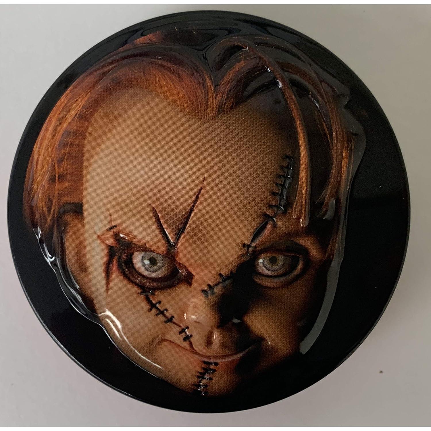 Caramelos de Cereza Ácida Chucky 34g - Lata Coleccionable