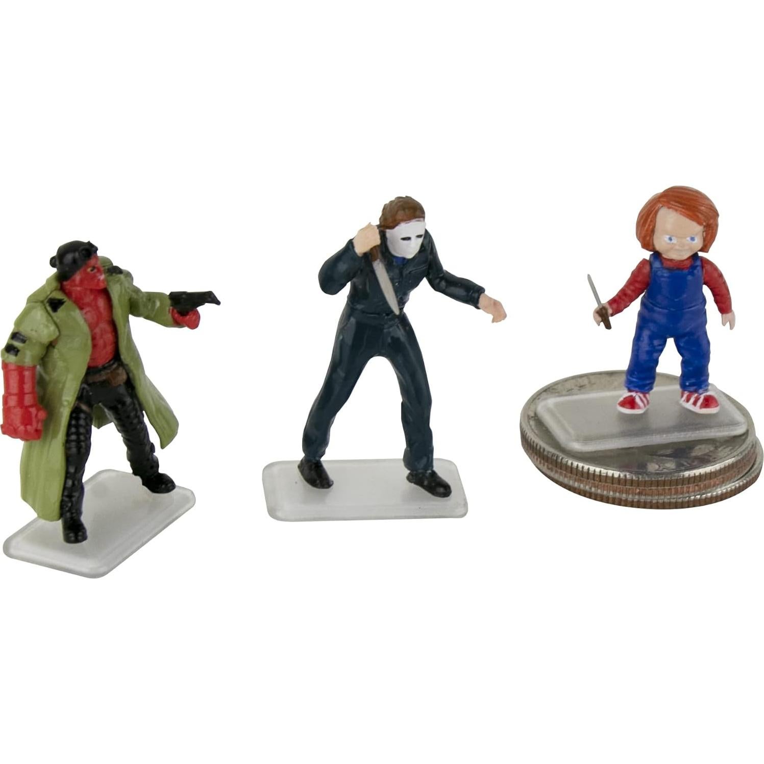 Figuras Micro de Horror Universal - Hellboy, Chucky, Mike Myers