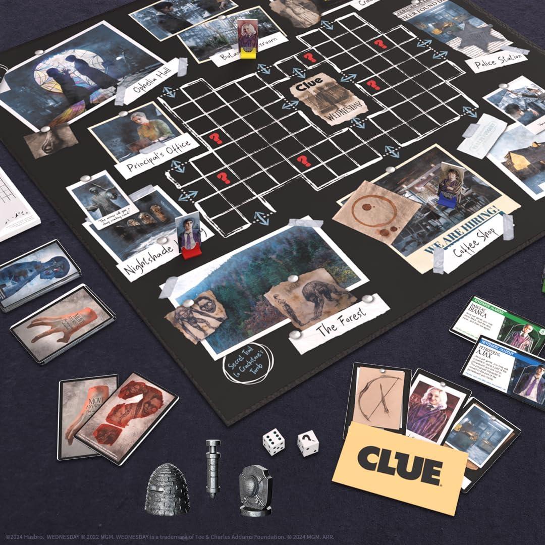 Juego de Mesa CLUE Miércoles Addams - Academia Nevermore