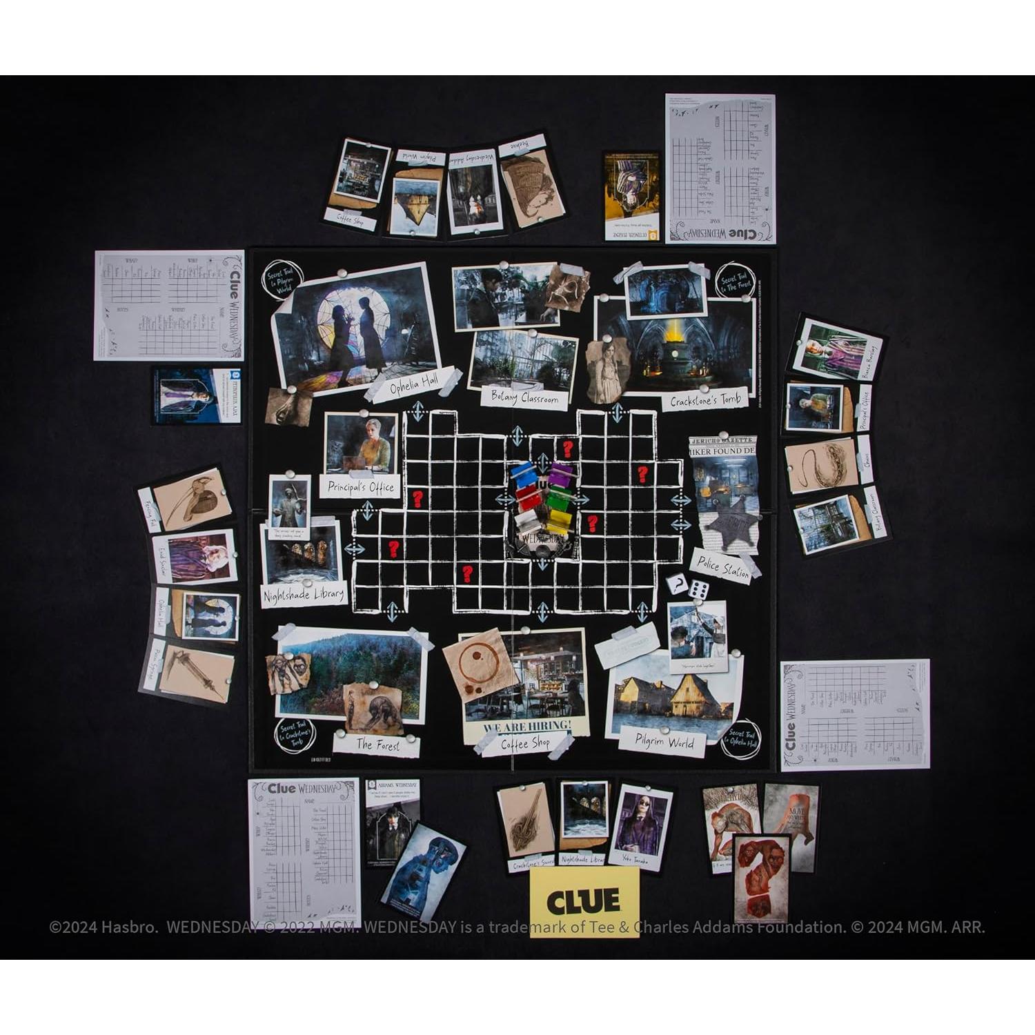 Juego de Mesa CLUE Miércoles Addams - Academia Nevermore