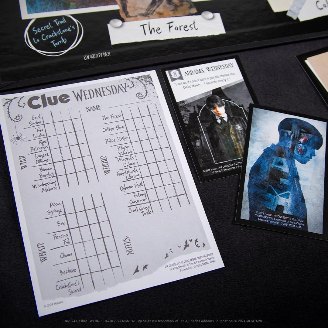 Juego de Mesa CLUE Miércoles Addams - Academia Nevermore