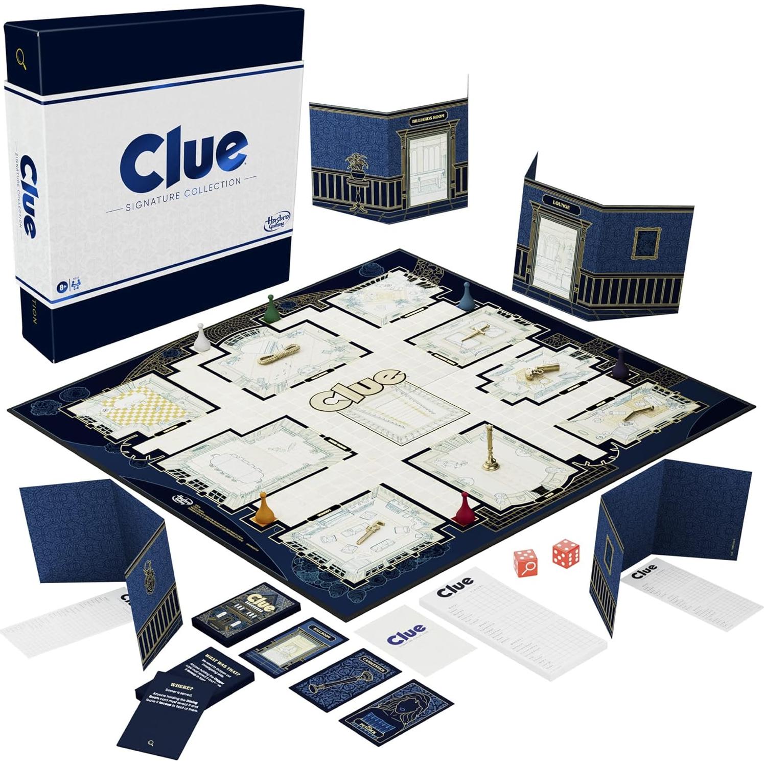 Juego de Mesa Clue Premium Hasbro - Edición Coleccionista para 2 a 6 Jugadores