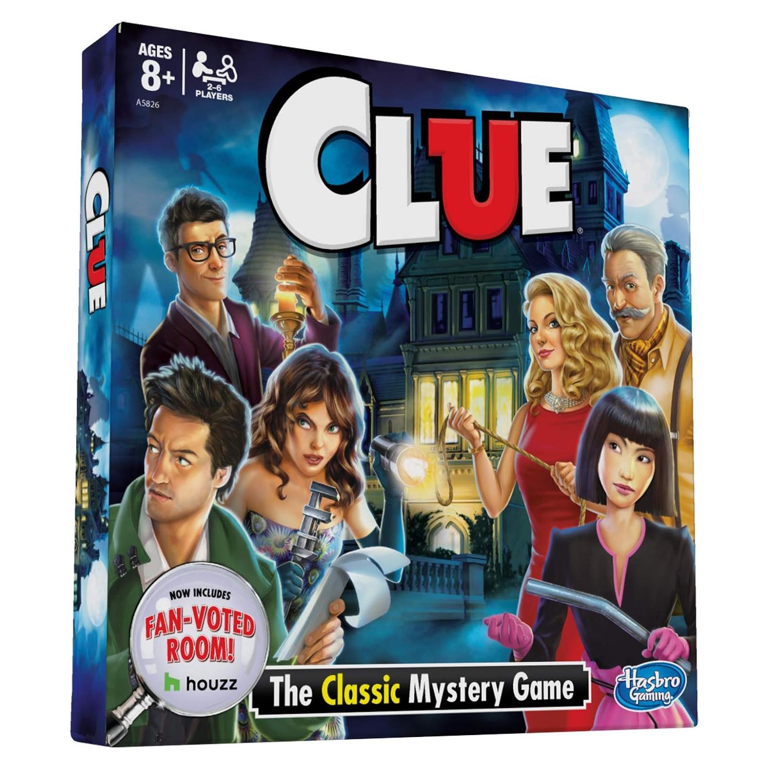 Juego de Mesa Clue Hasbro - Misterio Clásico para 8 Años