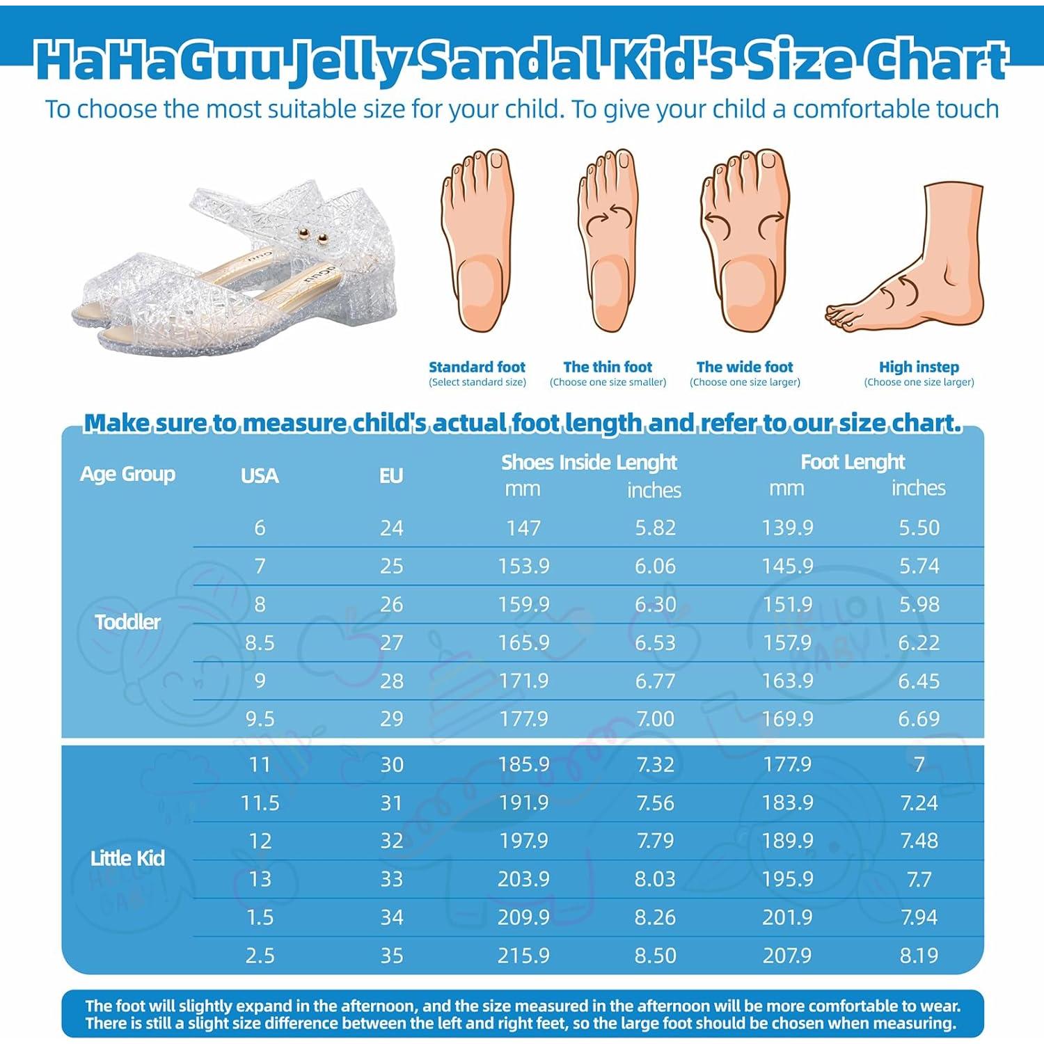 Sandalias de Gel HaHaGuu para Niñas - Tacón 3,05 cm