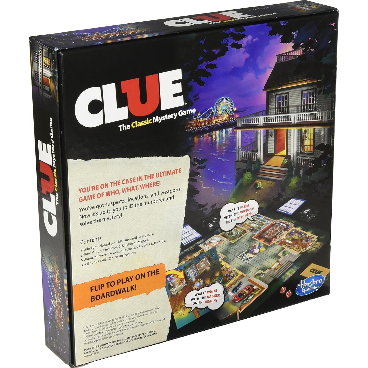 Juego de Mesa Clue Hasbro 2013 - Resolución de Misterios