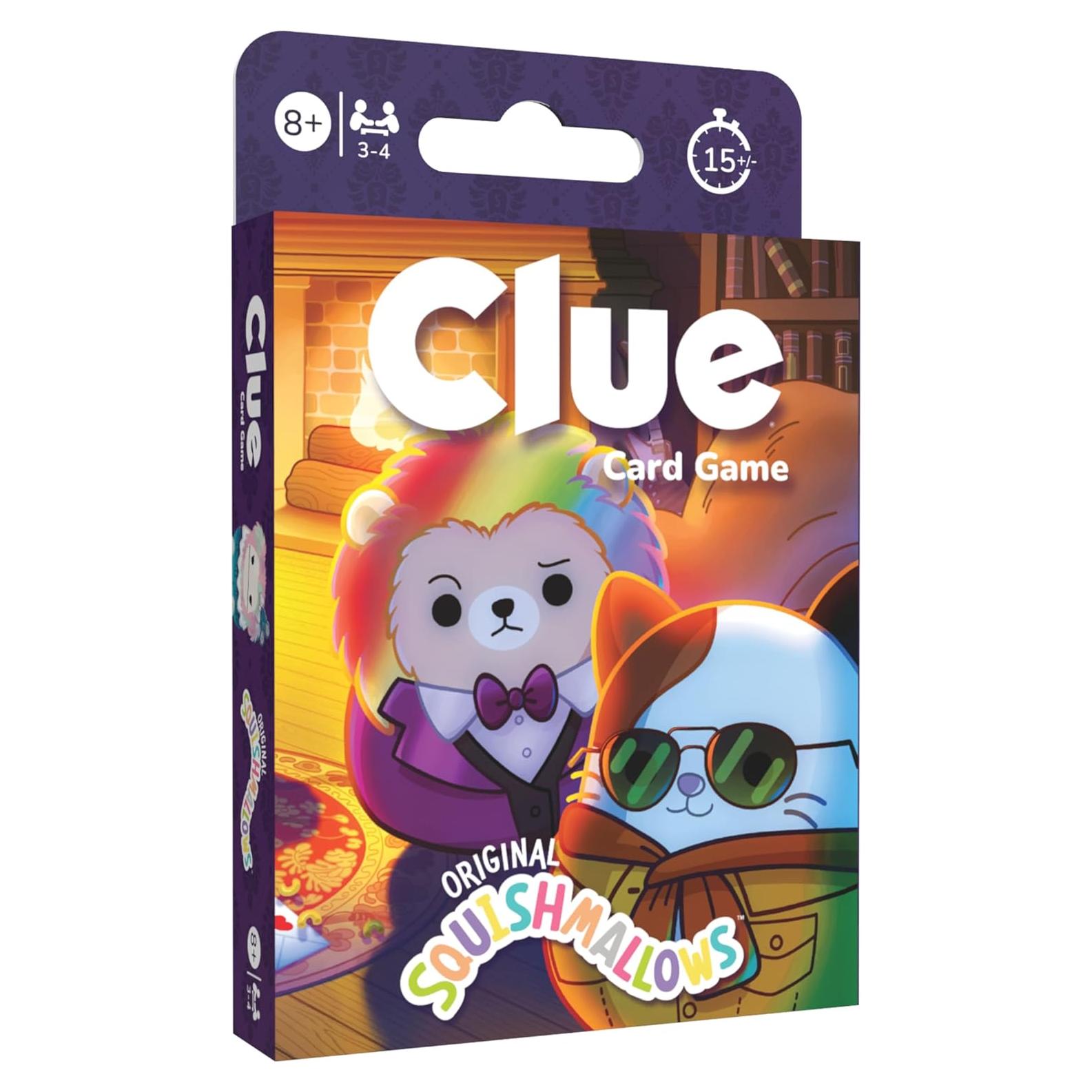 Juego de Cartas Clue Squishmallows USAopoly para Niños 3-4 Jugadores