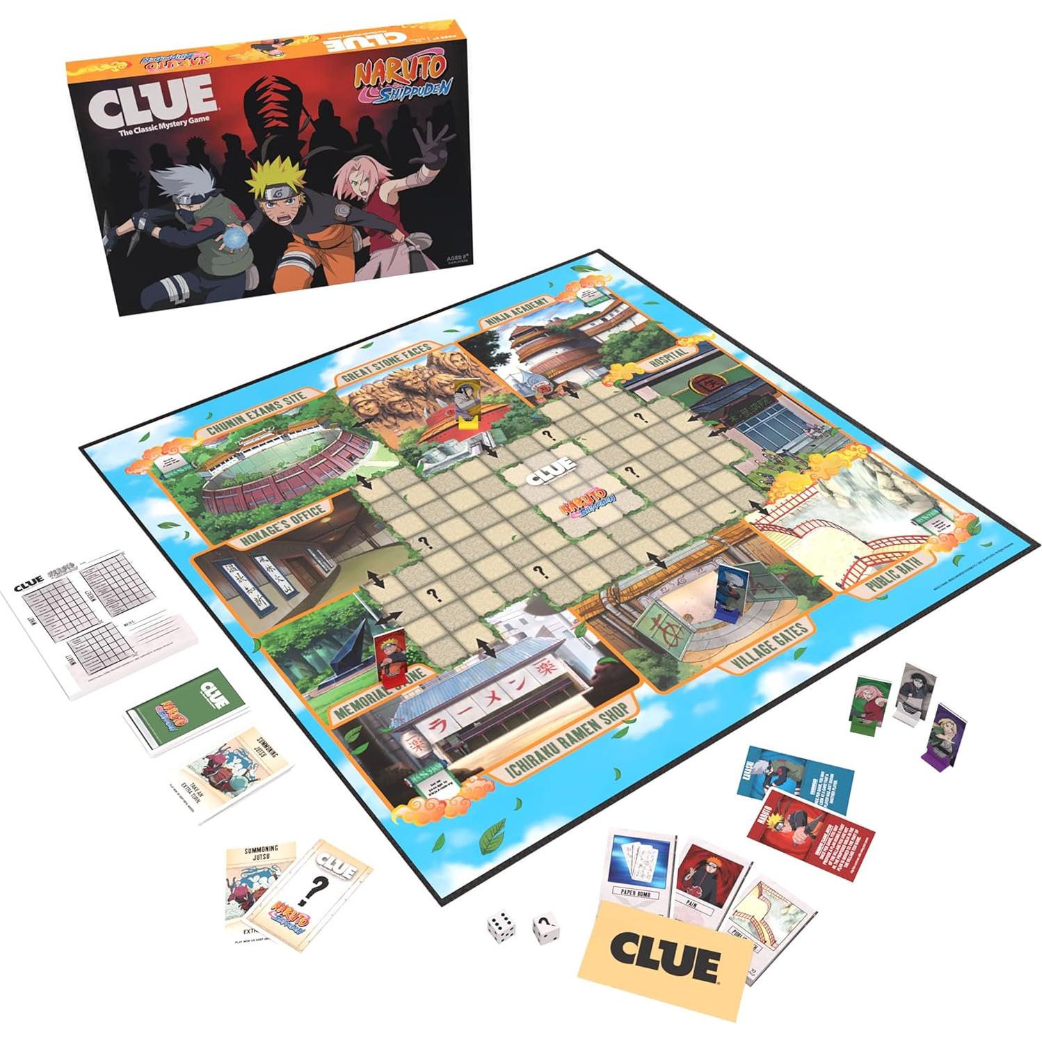 Juego de Mesa CLUE: Naruto - Misterio en la Aldea Oculta