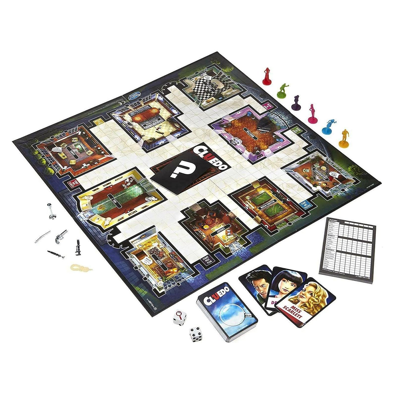 Juego de Mesa Cluedo Clásico Hasbro - Misterio en la Mansión