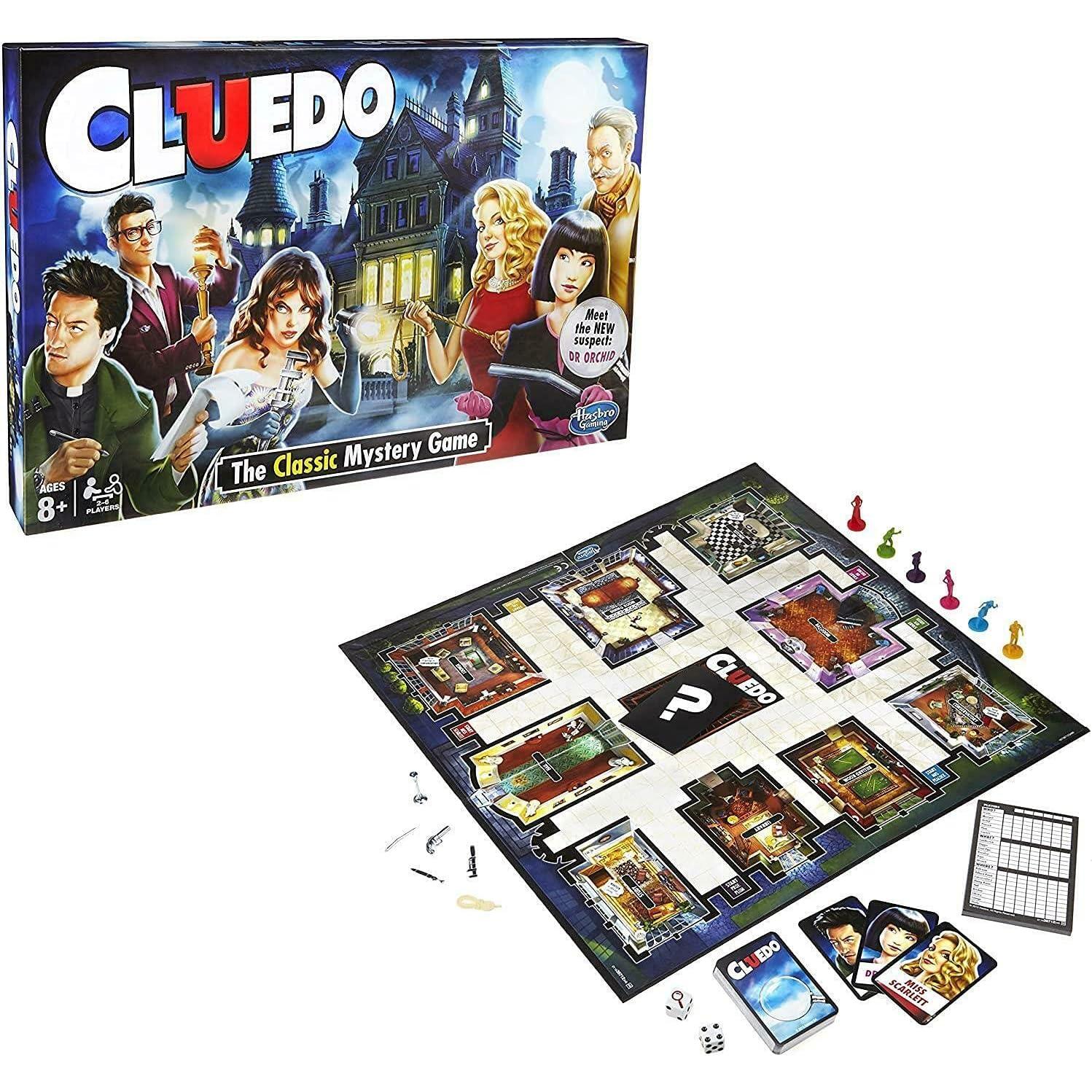 Juego de Mesa Cluedo Clásico Hasbro - Misterio en la Mansión