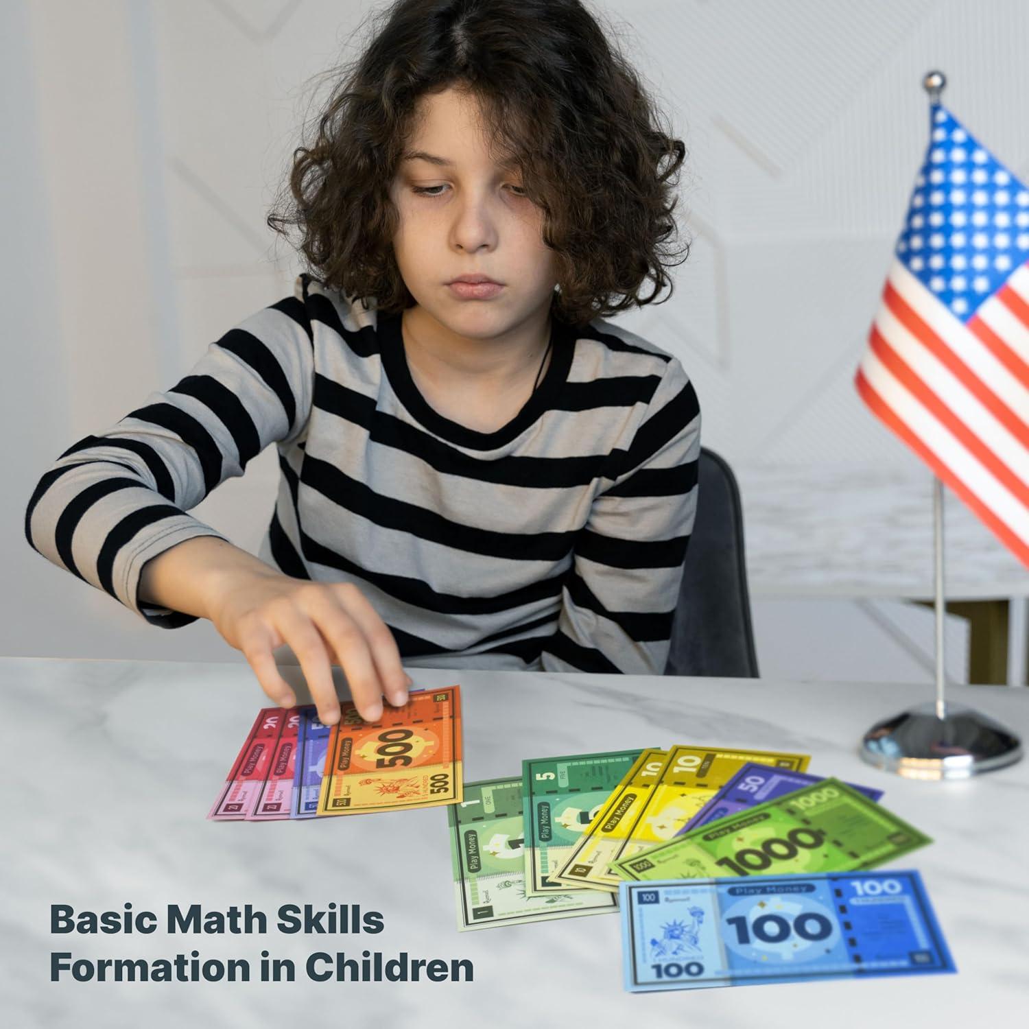 Dinero de Juego Queensell para Monopoly - 480 Billetes de Papel