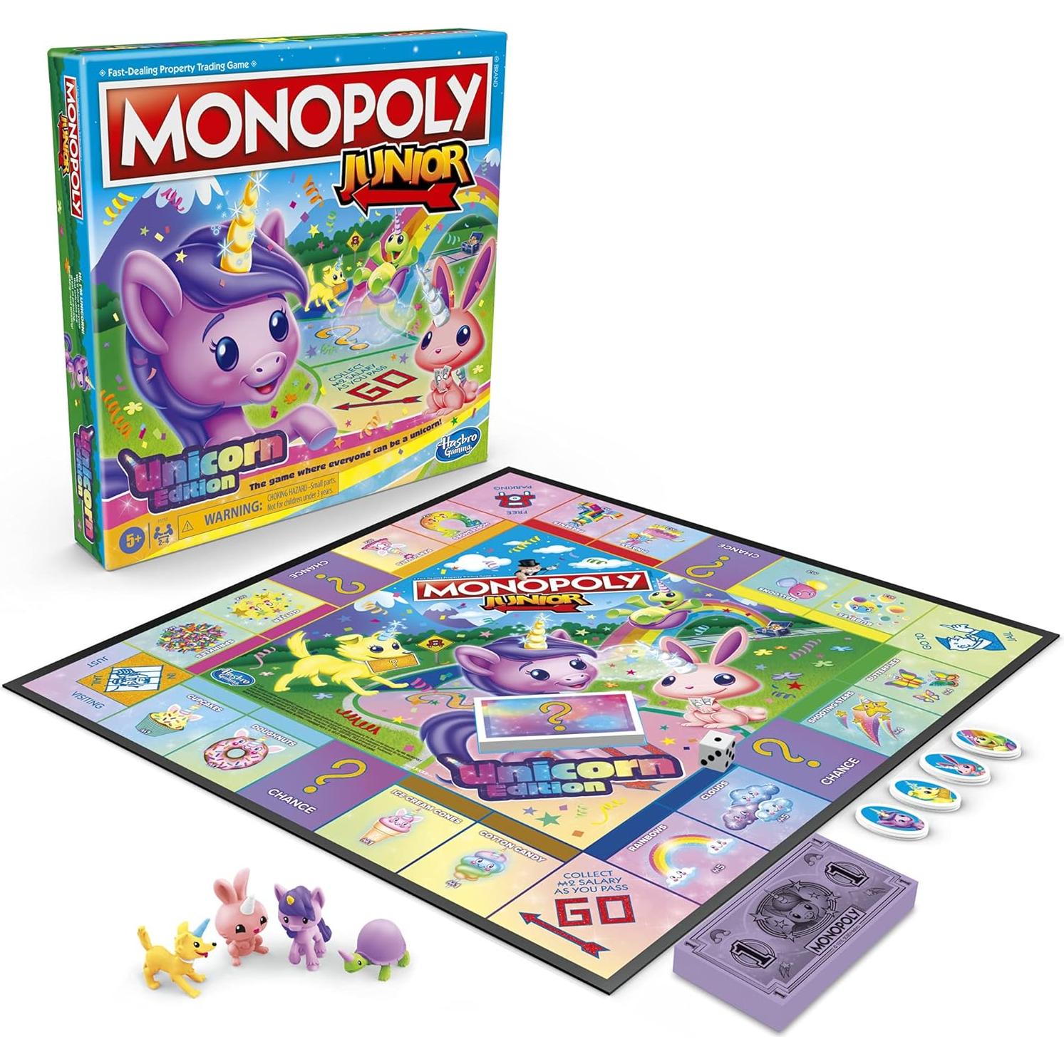 Monopoly Junior Unicornio Hasbro Juego de Mesa para Niños