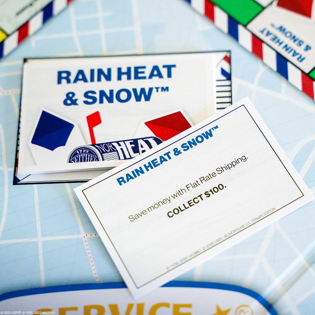 Monopoly Edición Sellos de EE. UU. USAOPOLY - Juego Clásico