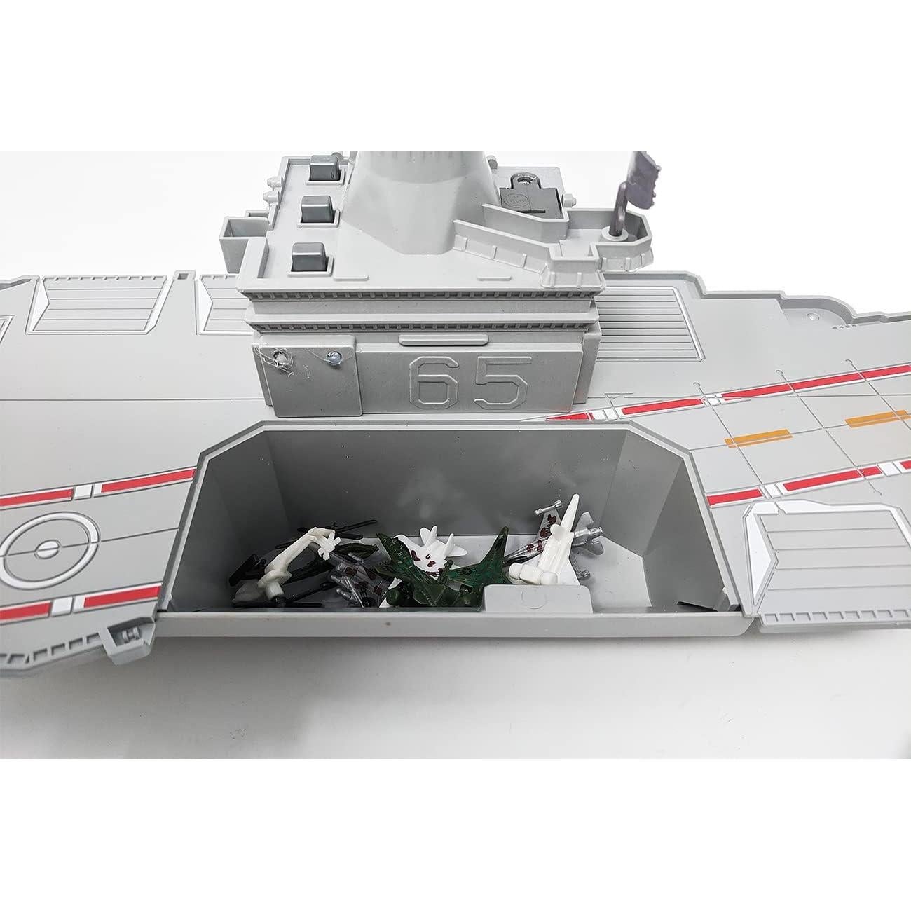 Combo de Juguetes de Batalla: Portaaviones, Submarino y Destructor con 8 Jets