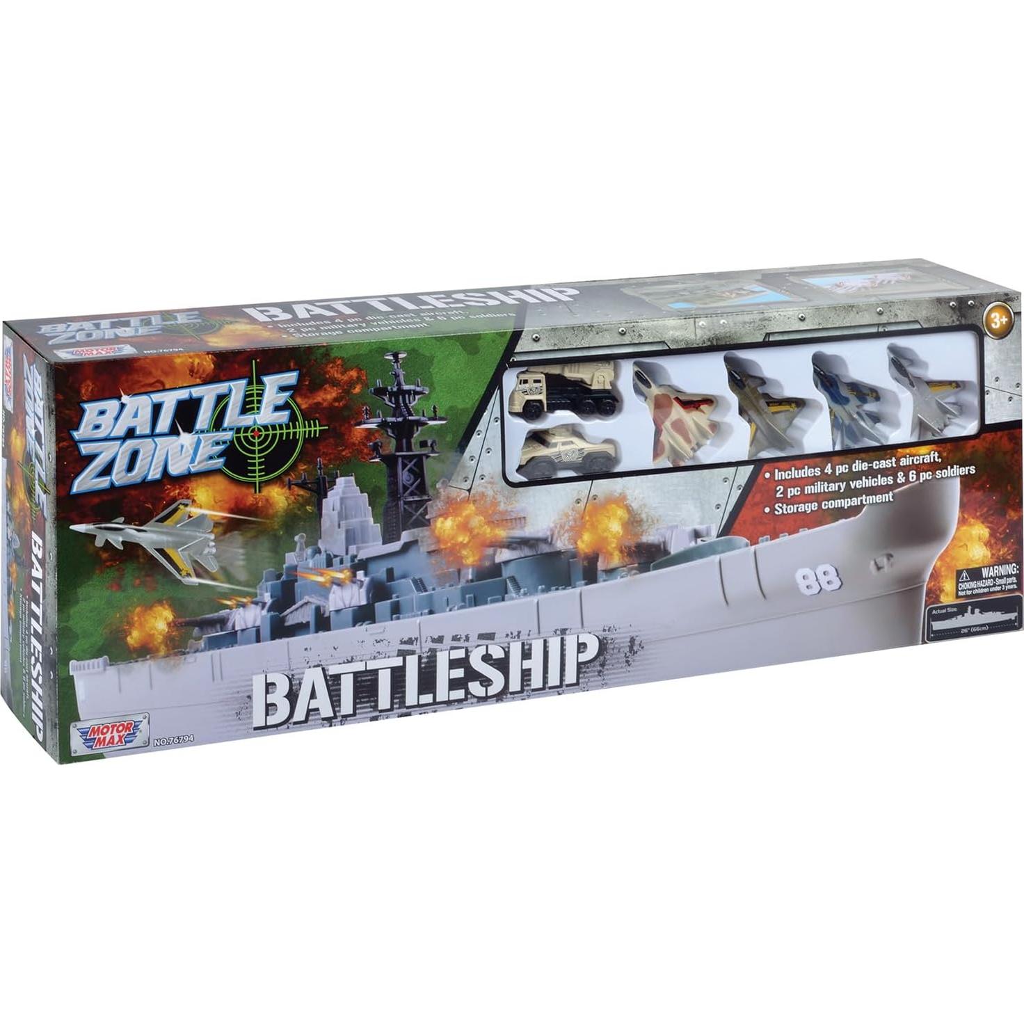 Modelo de barco USS Nueva Jersey Motormax 76.2 cm