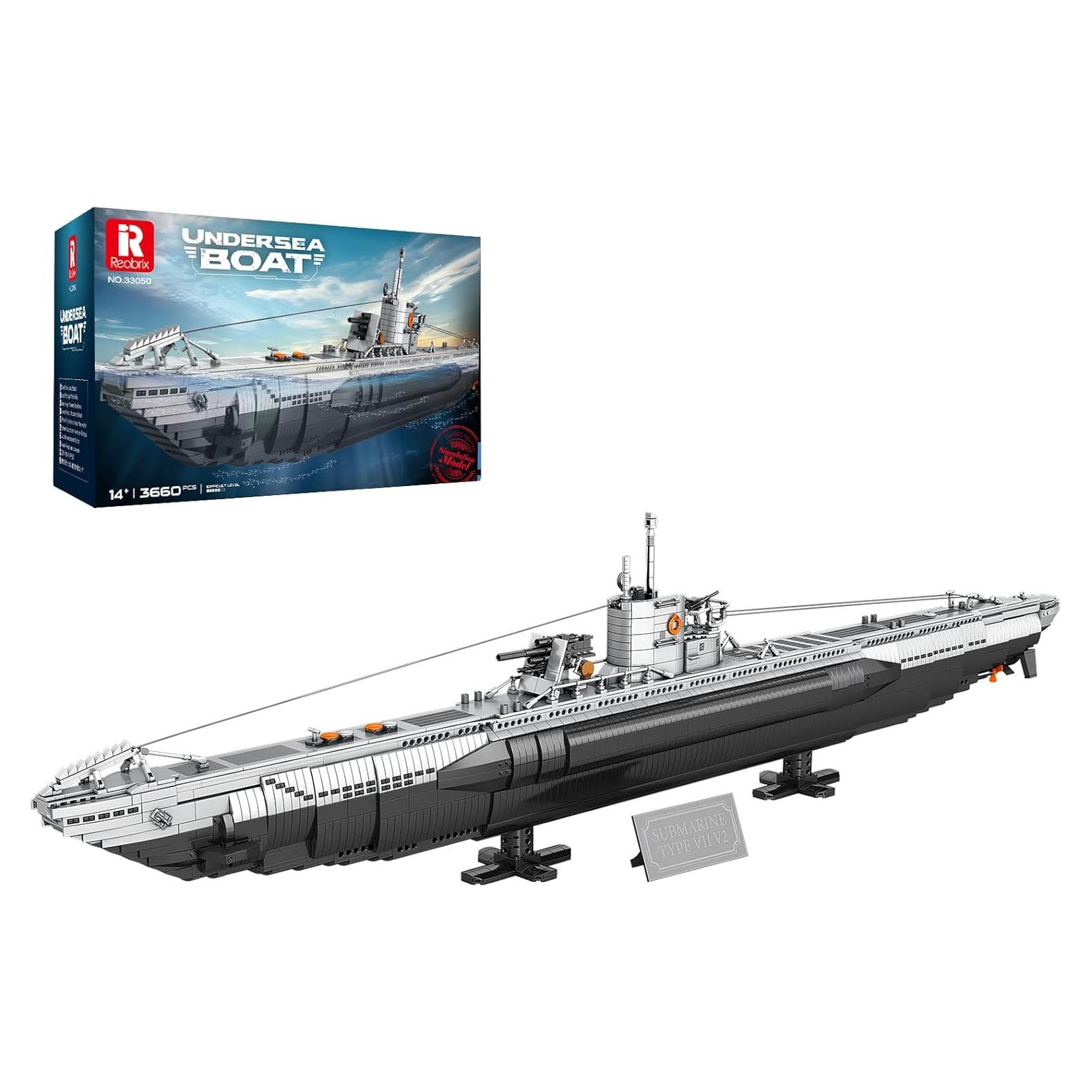 Set de Construcción Submarino U-Boat Reobrix 33050 3624 Piezas