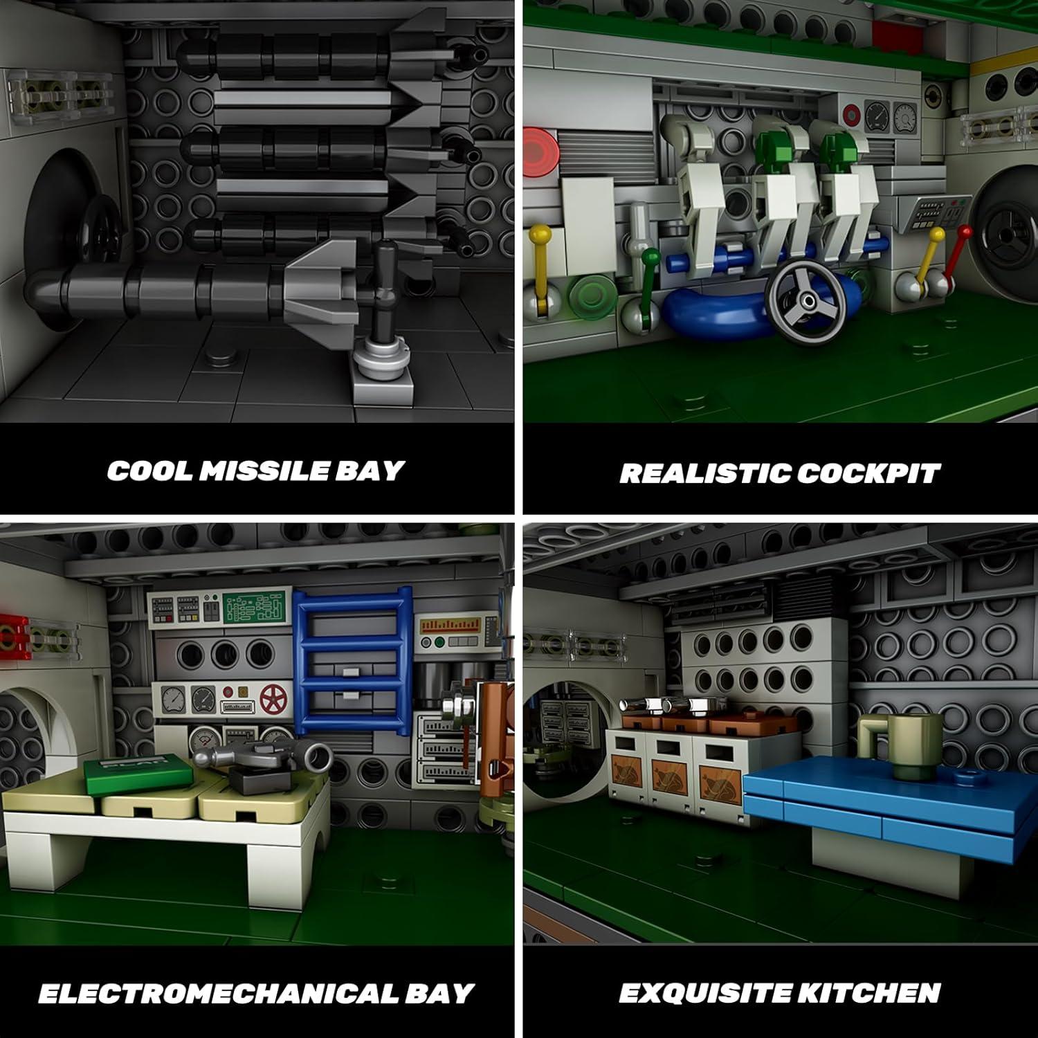 Set de Construcción Submarino U-Boat Reobrix 33050 3624 Piezas