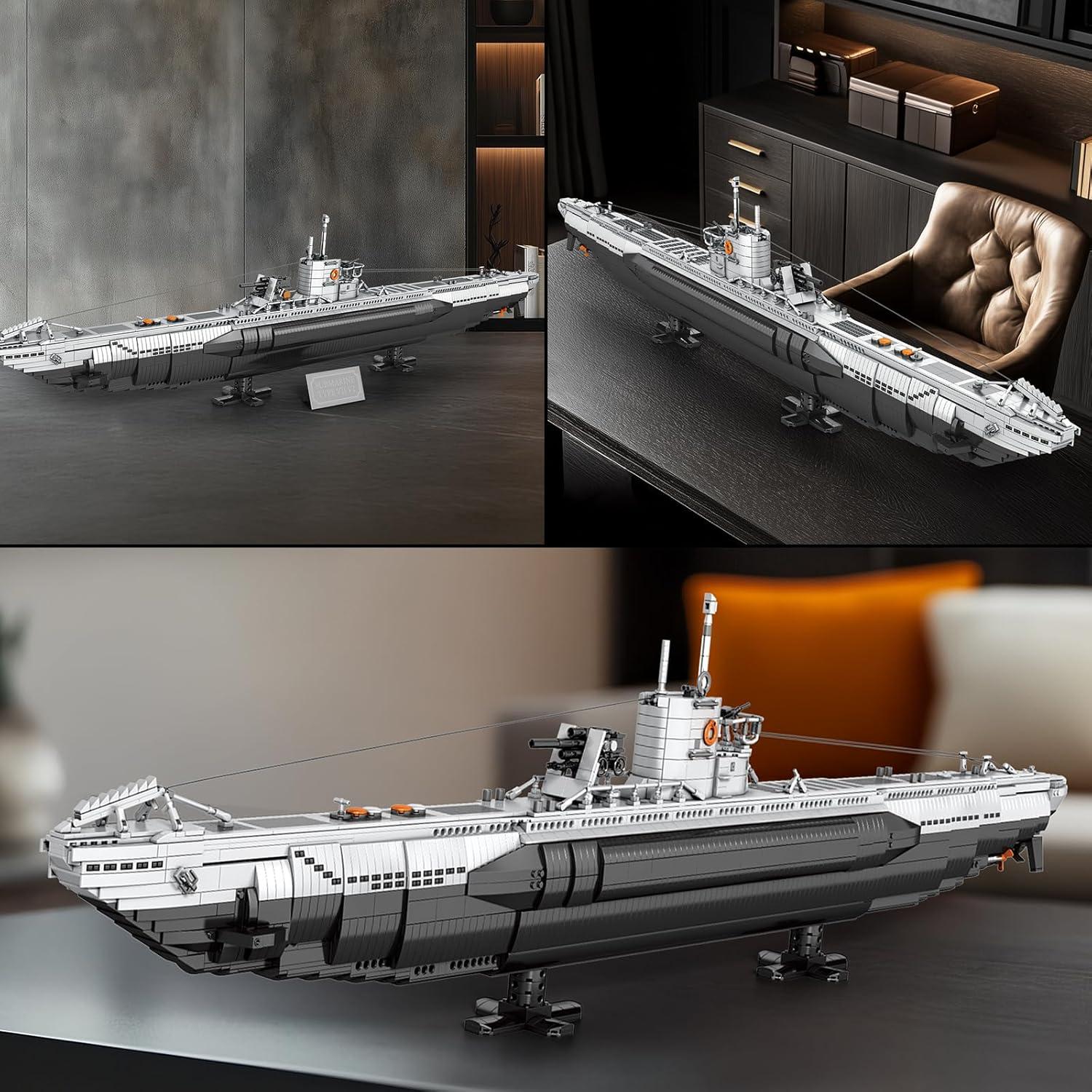 Set de Construcción Submarino U-Boat Reobrix 33050 3624 Piezas