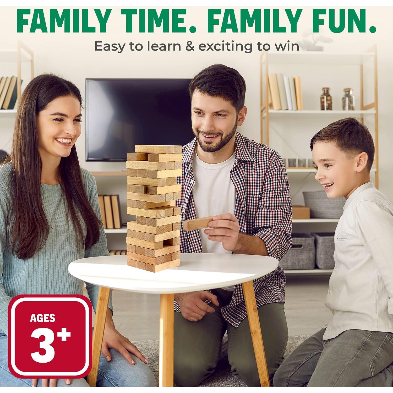 Juego de Apilamiento de Bloques de Madera CoolToys - 48 Piezas