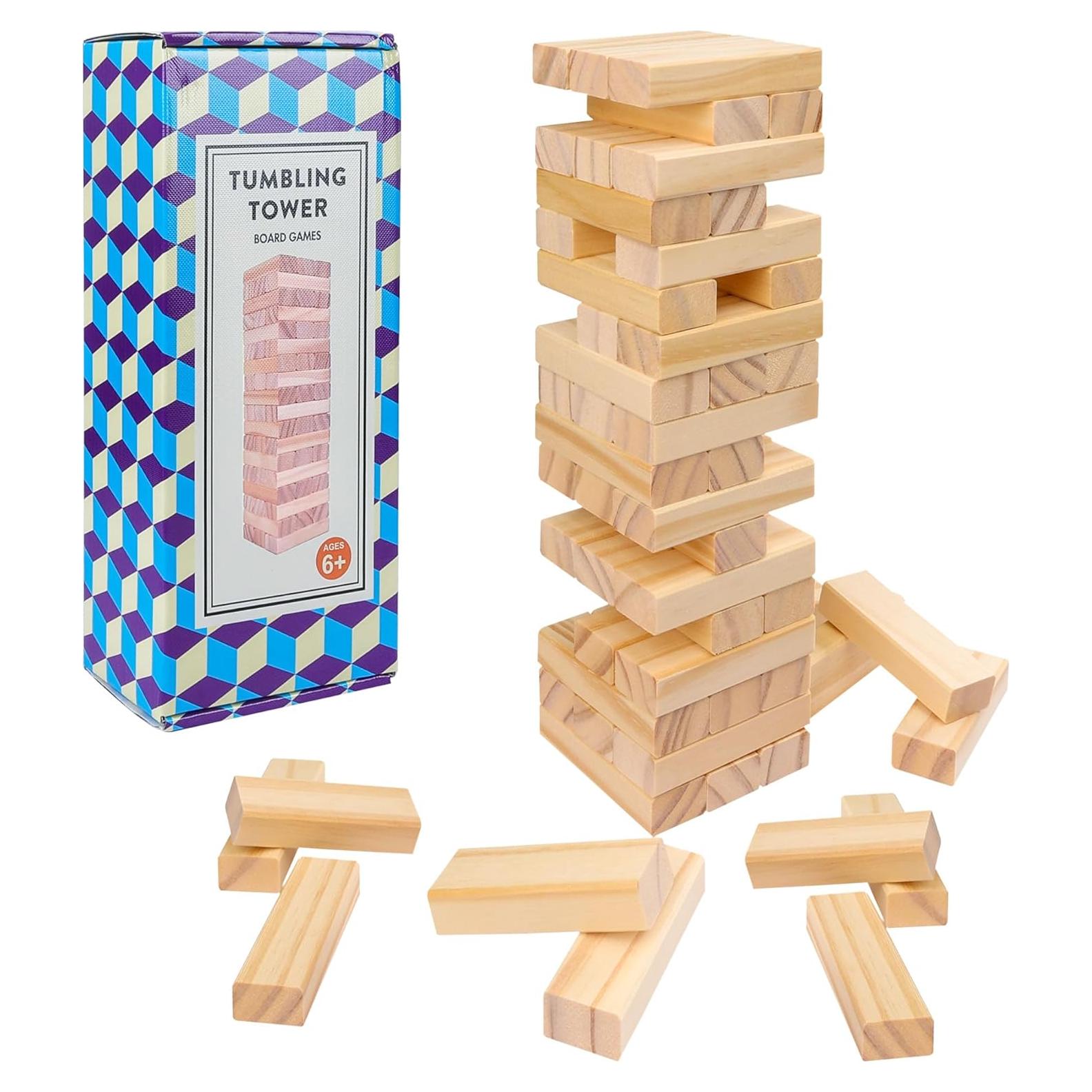 Juego de Apilamiento de Madera Offelec - 54 Piezas Educativo