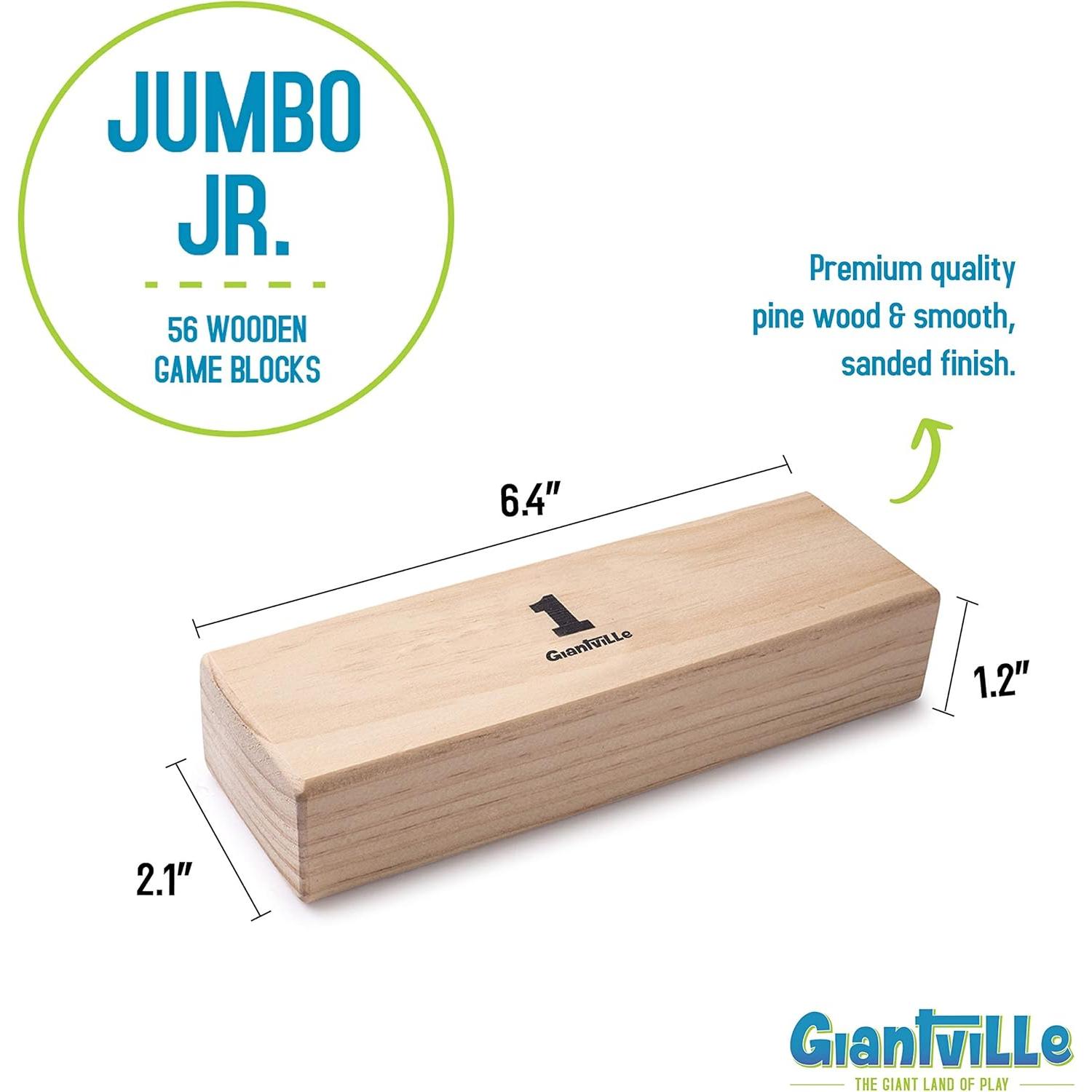 Juego de Bloques de Madera Giantville Tumbling Timber 56 Piezas
