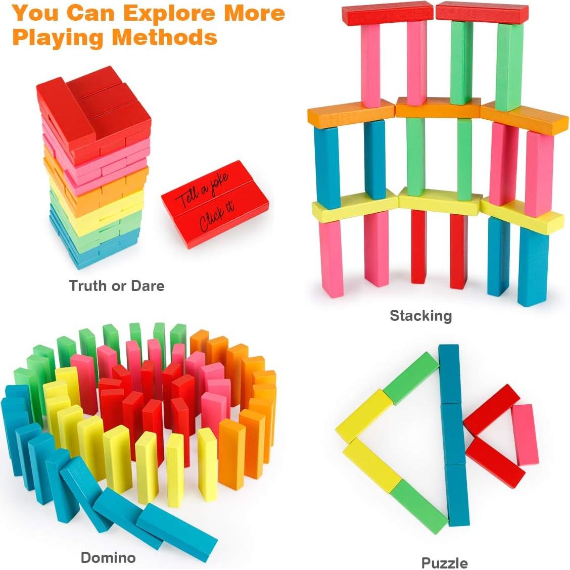 Juego de Bloques de Madera Coogam 54 Piezas Educativos