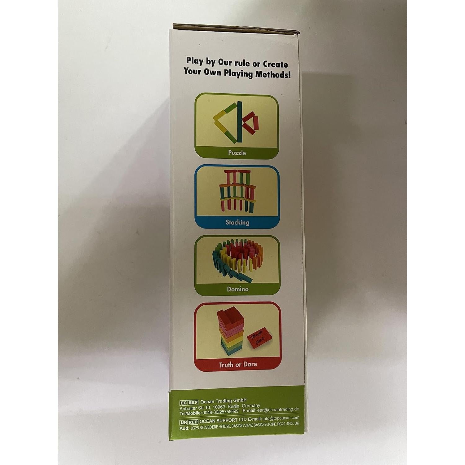 Juego de Bloques de Madera Coogam 54 Piezas Educativos