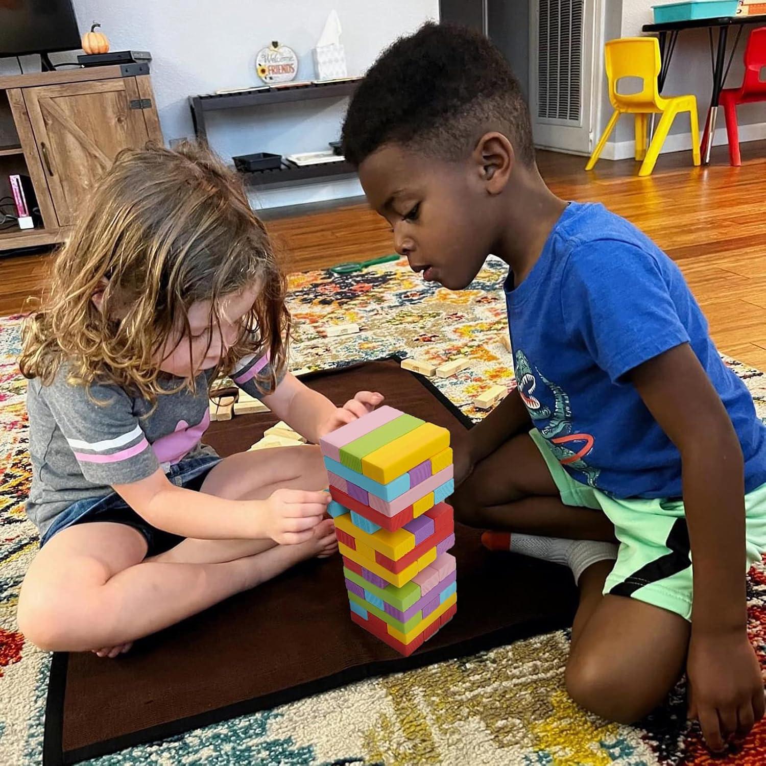 Juegos de Bloques Apilables de Madera Gentle Monster 54 Piezas