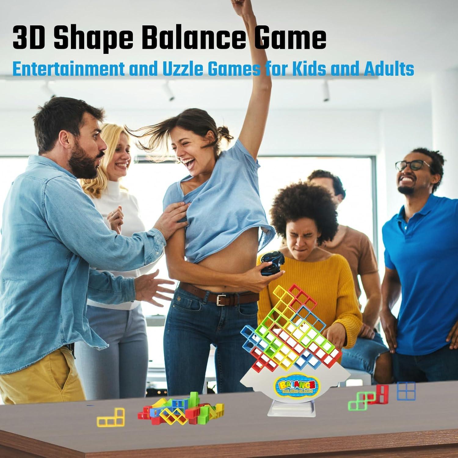 Juego de Apilamiento Tetra Tower Gdaytao - 64 Piezas Educativo