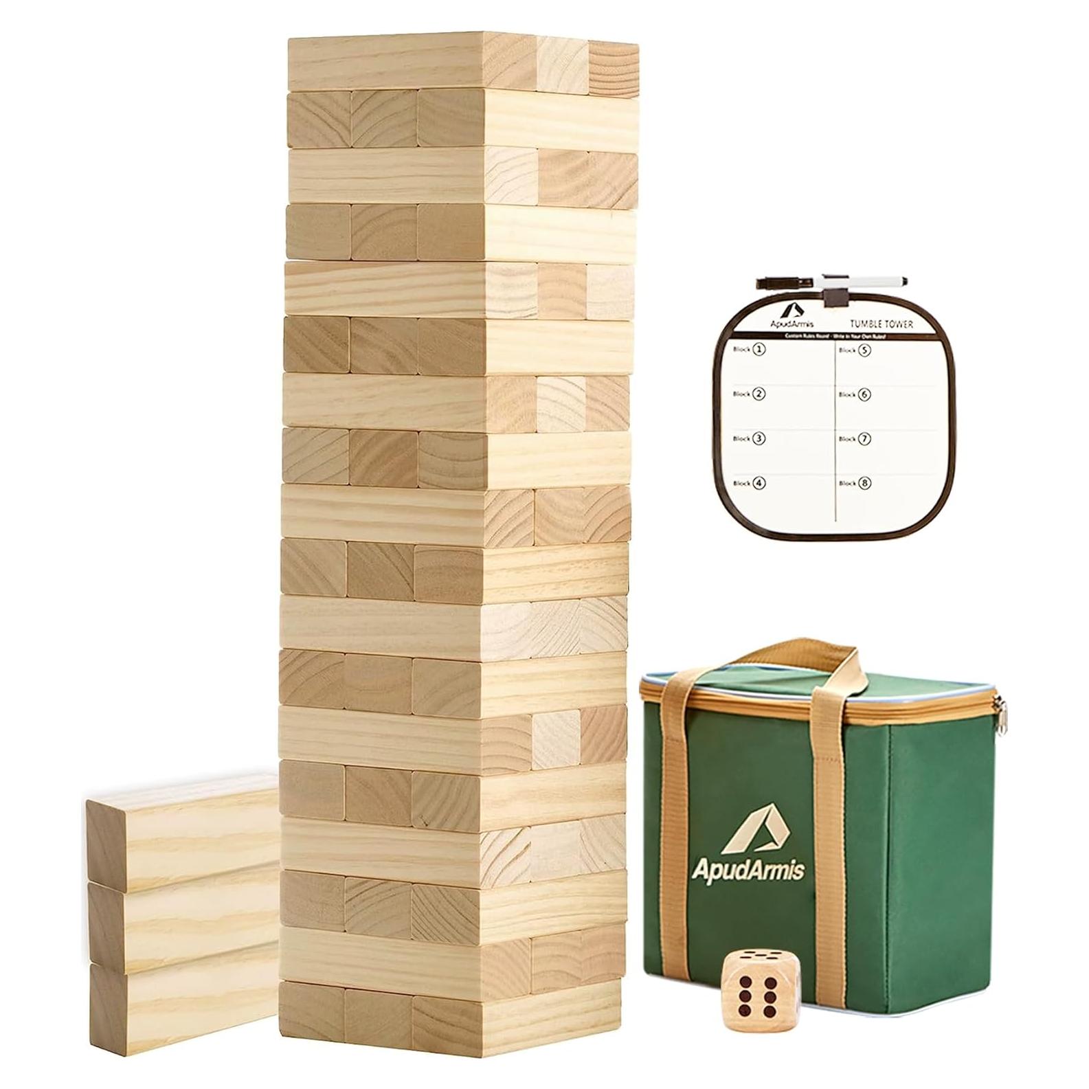 Juego de Torre de Madera ApudArmis 54 Piezas 3.2FT
