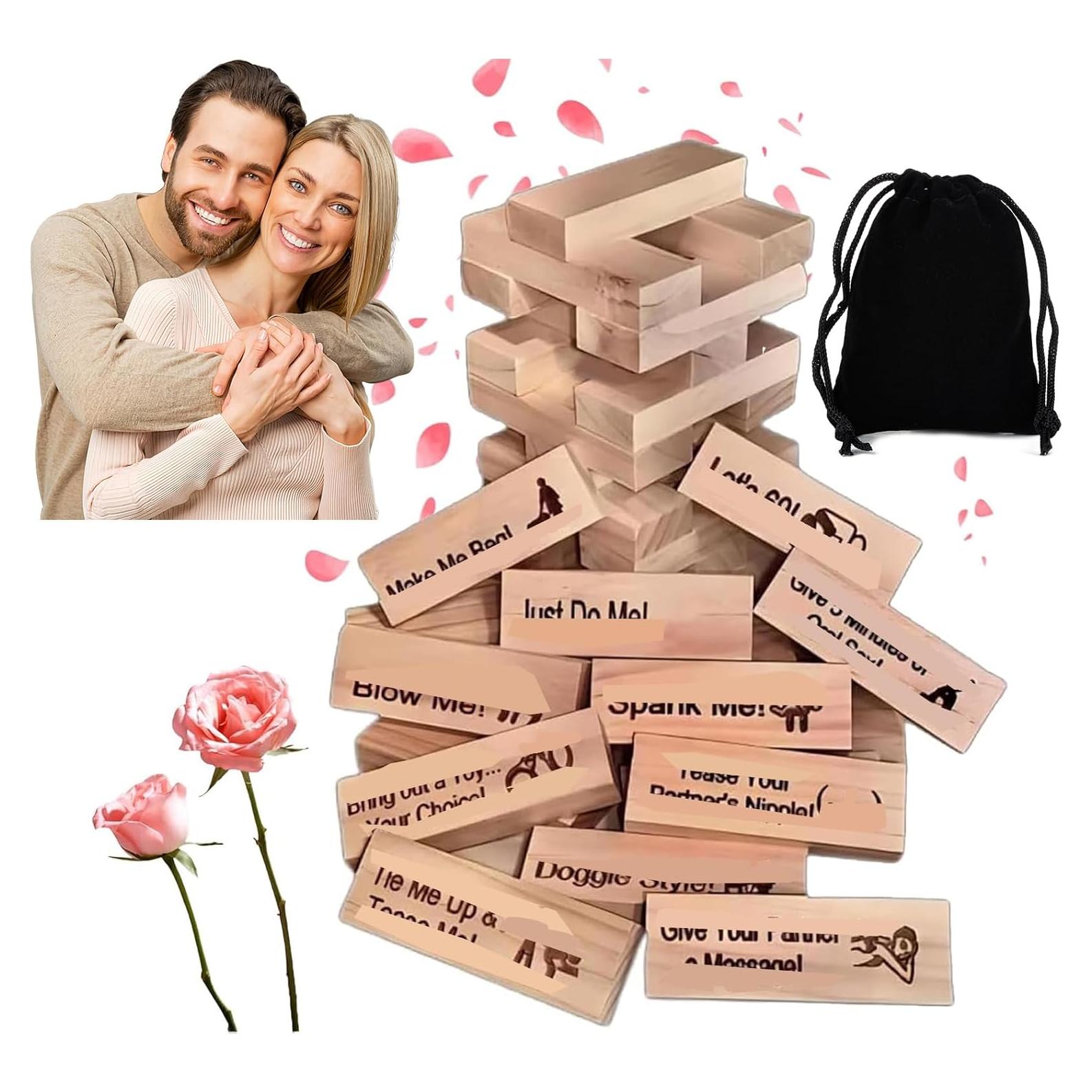 Torre de Deseo para Adultos - Juego de Bloques Apilables 48Pcs