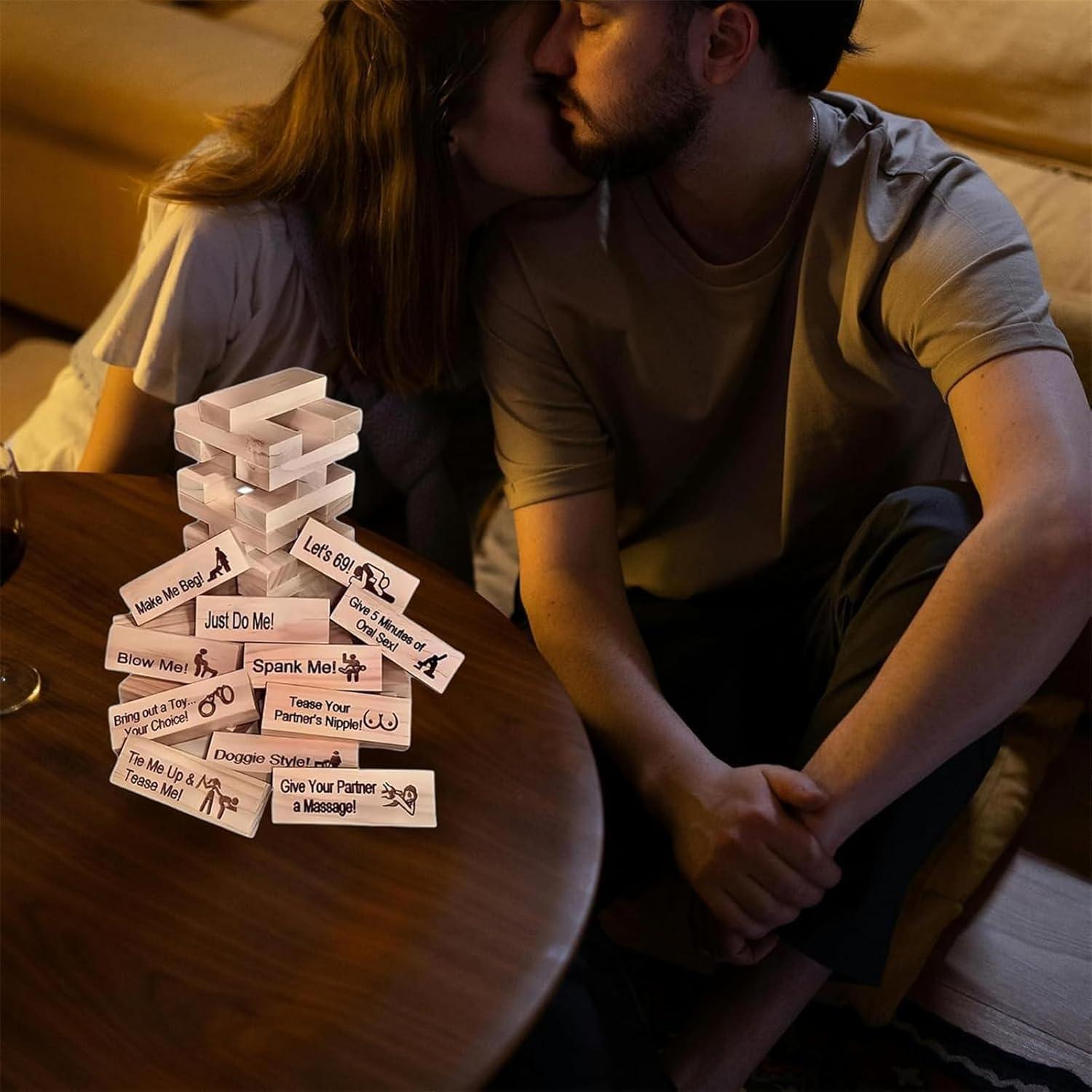 Torre de Deseo para Adultos - Juego de Bloques Apilables 48Pcs