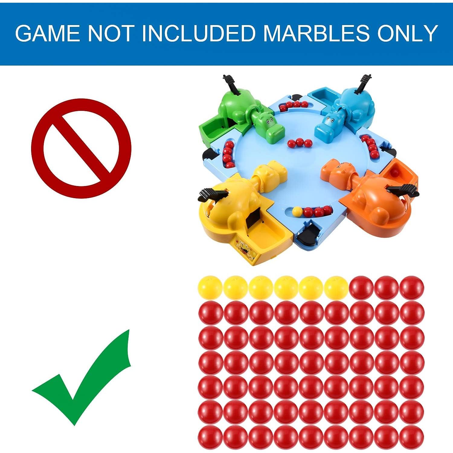 63 Piezas Canicas de Reemplazo Gejoy para Hipopótamos Hambrientos