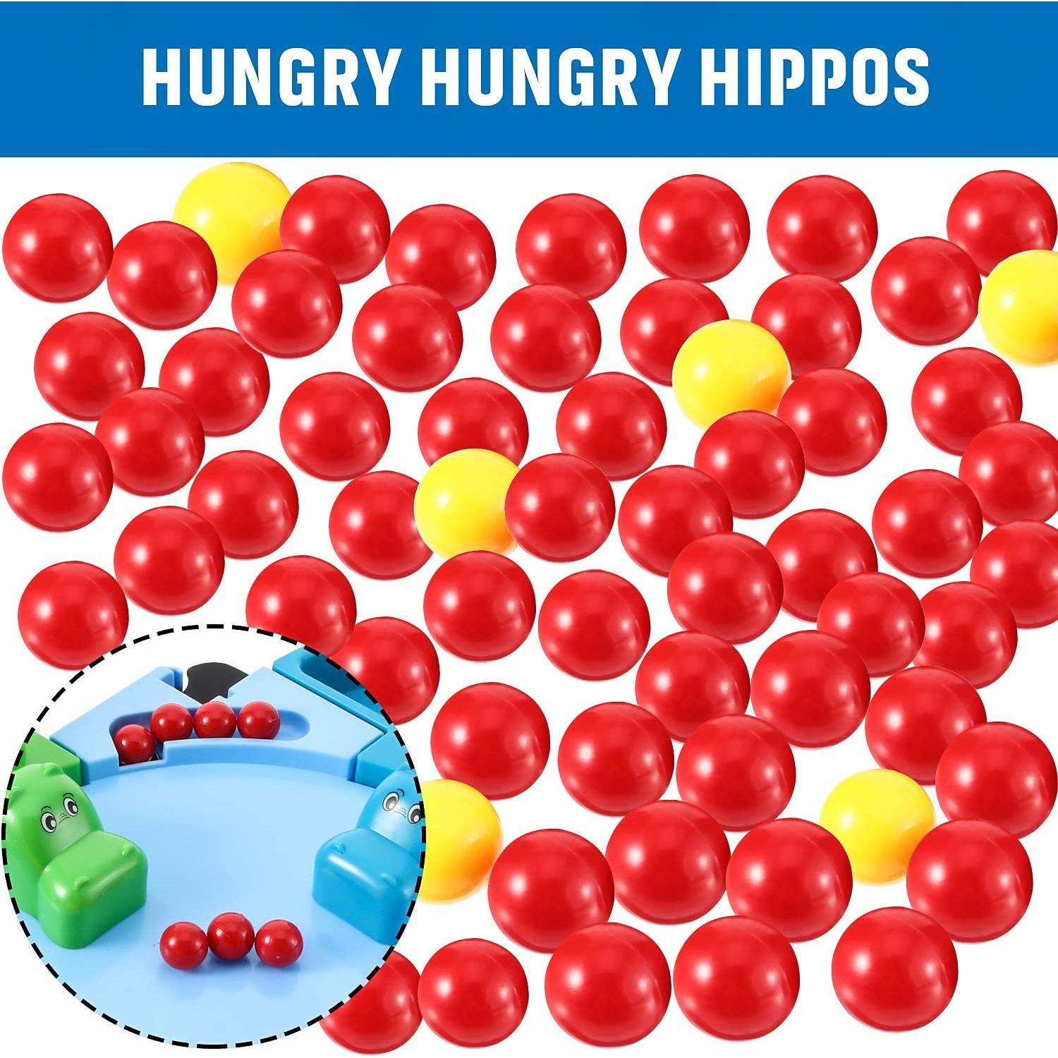 63 Piezas Canicas de Reemplazo Gejoy para Hipopótamos Hambrientos