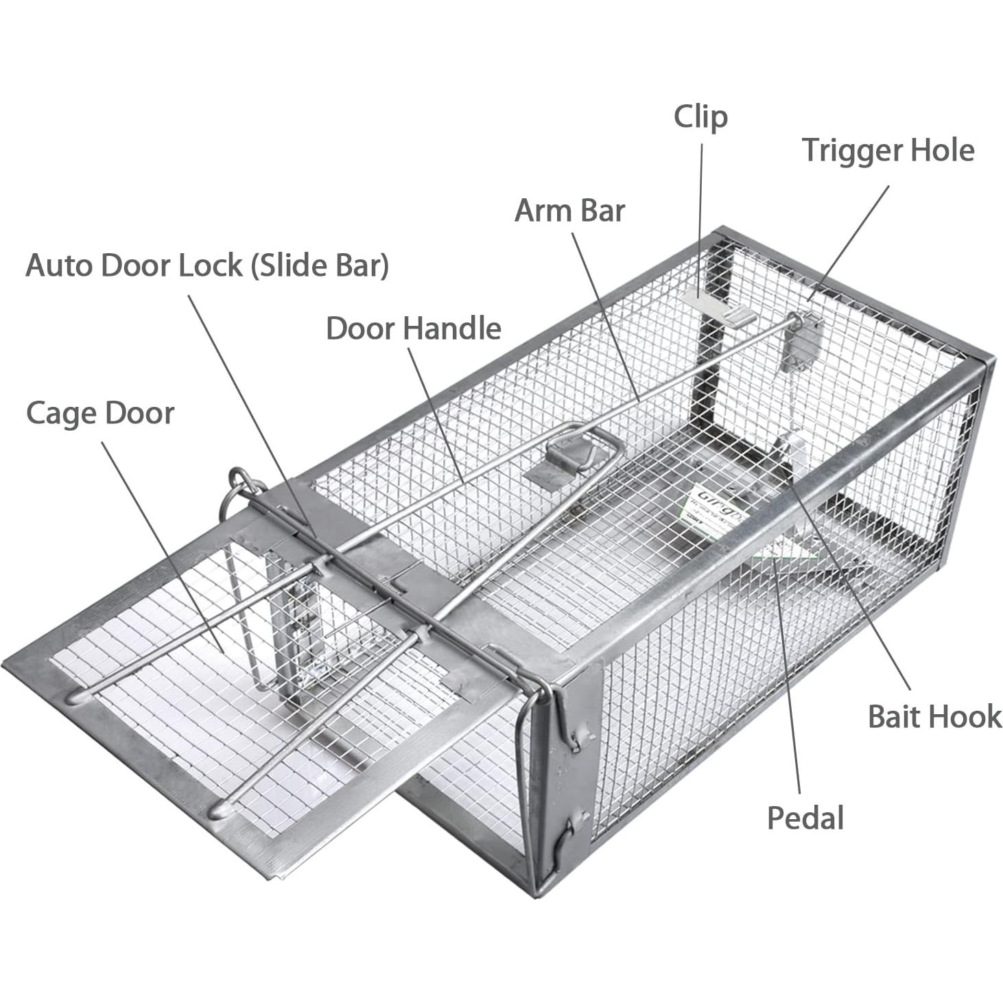 Trampa Humana para Ratas Gingbau Mediana 31.2x16.8x13.5cm
