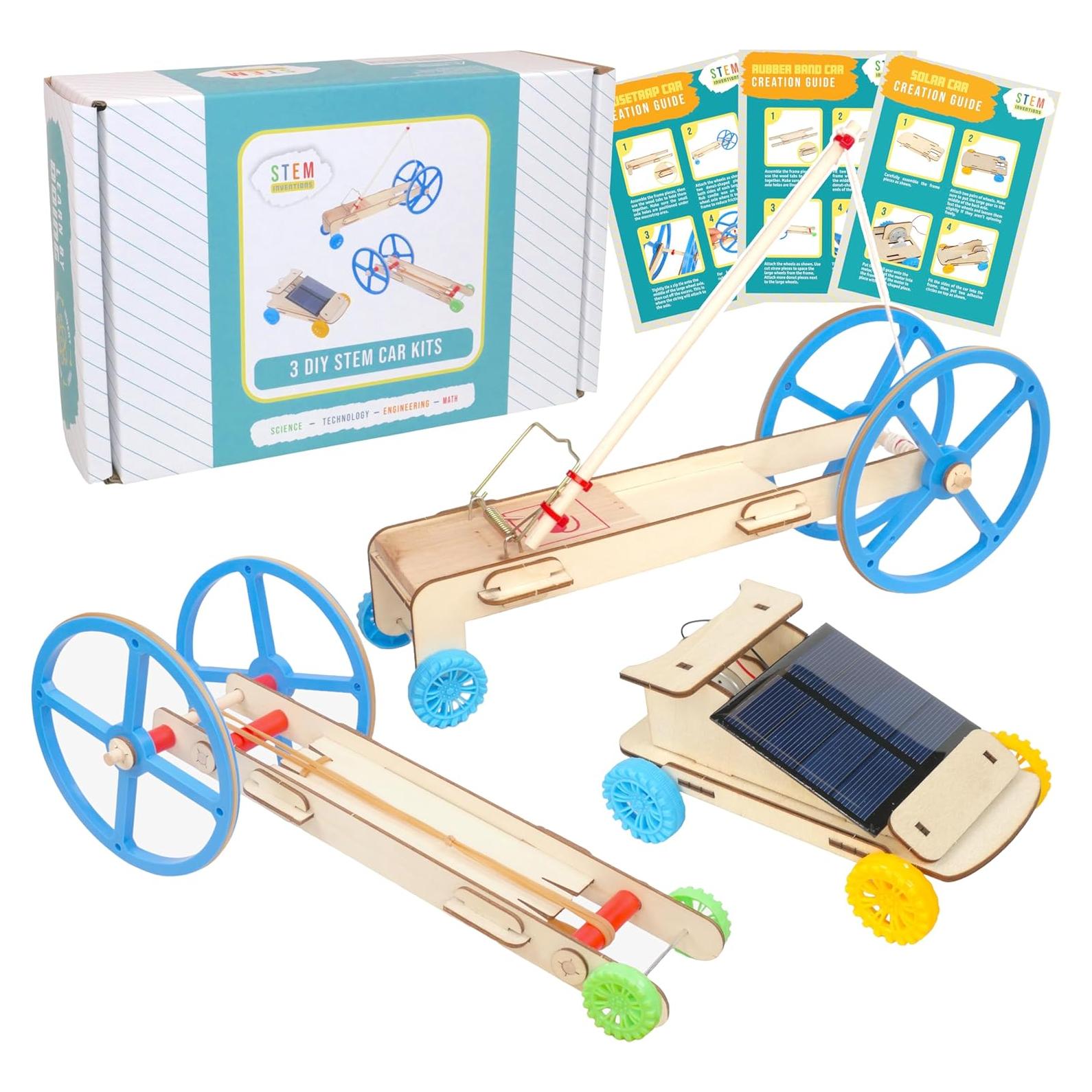 Kit STEM 3 en 1 Genius Factory - Proyectos de Coche Solar y Más