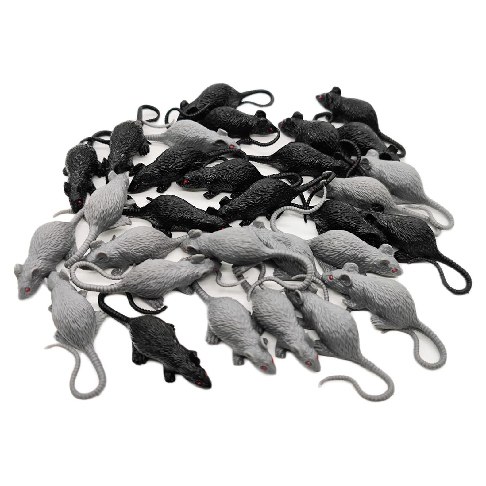 30 Figuritas de Ratón Realista Fun Central - Juguete de Broma