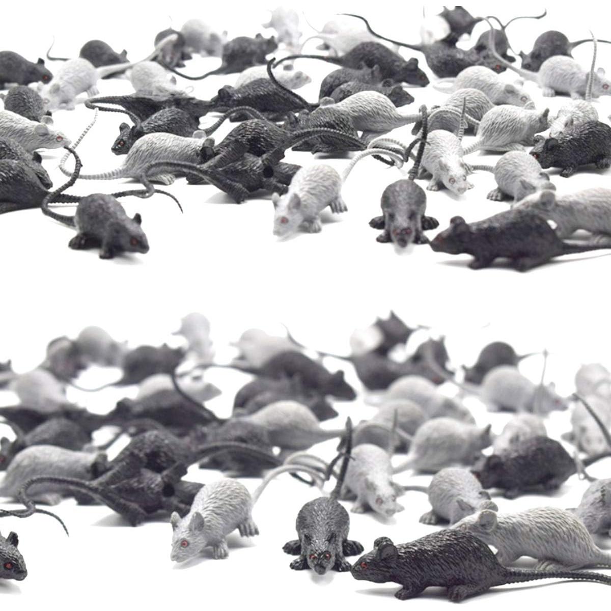 30 Figuritas de Ratón Realista Fun Central - Juguete de Broma