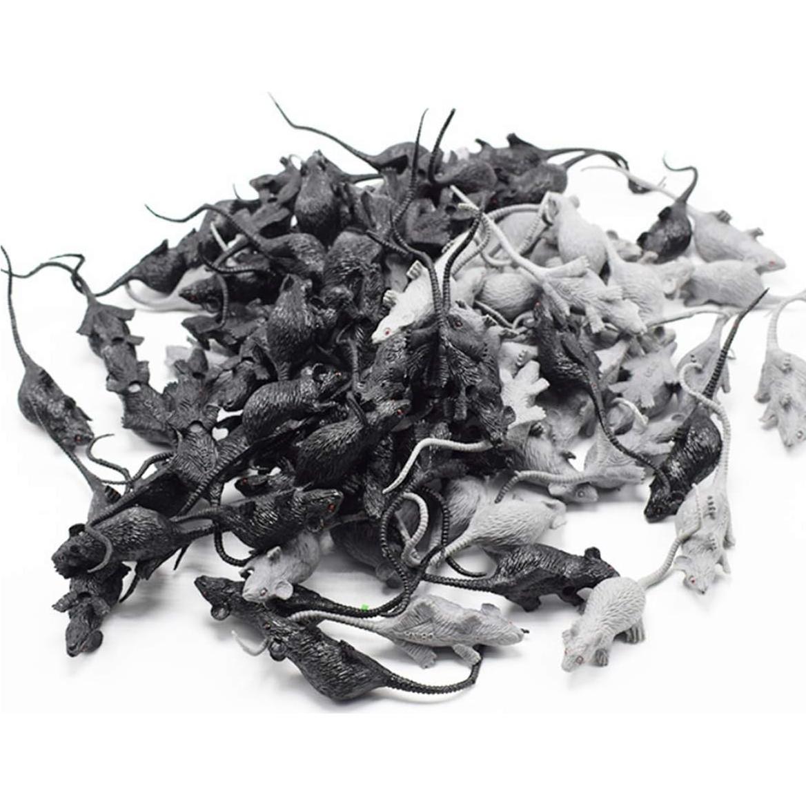 30 Figuritas de Ratón Realista Fun Central - Juguete de Broma