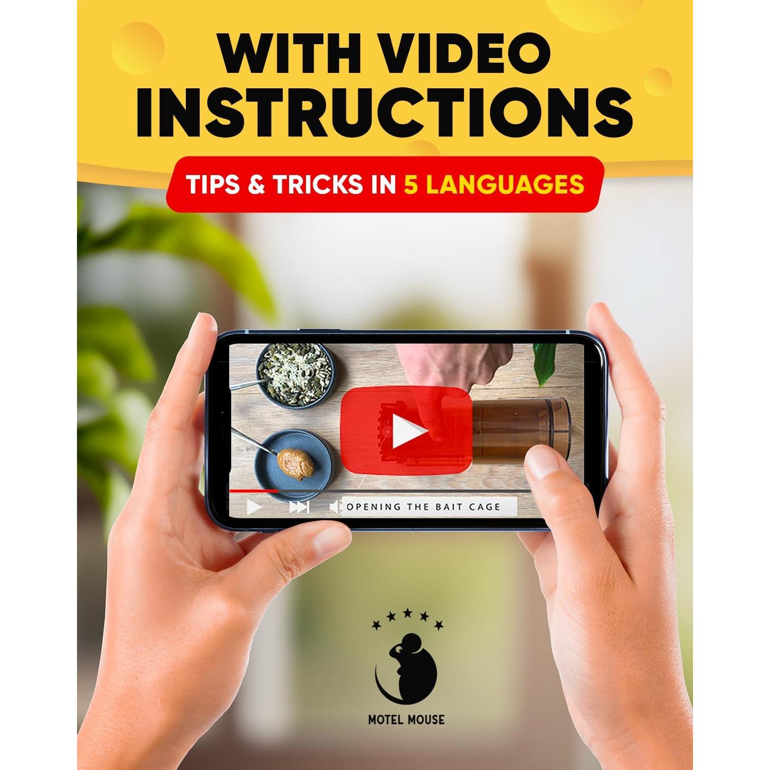 Trampa Humana para Ratones Motel Mouse - 2 Unidades Reutilizables