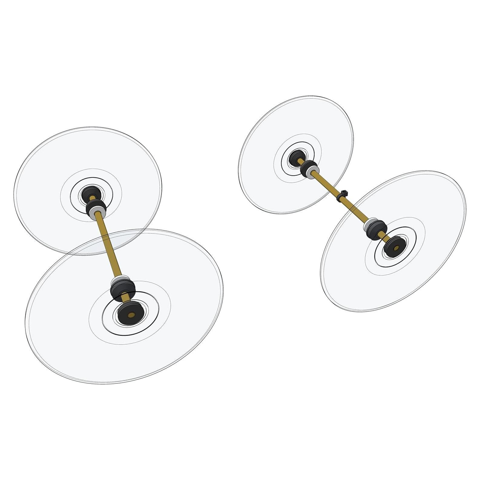 Ruedas ultradelgadas Doc Fizzix para proyectos STEM - Baja inercia