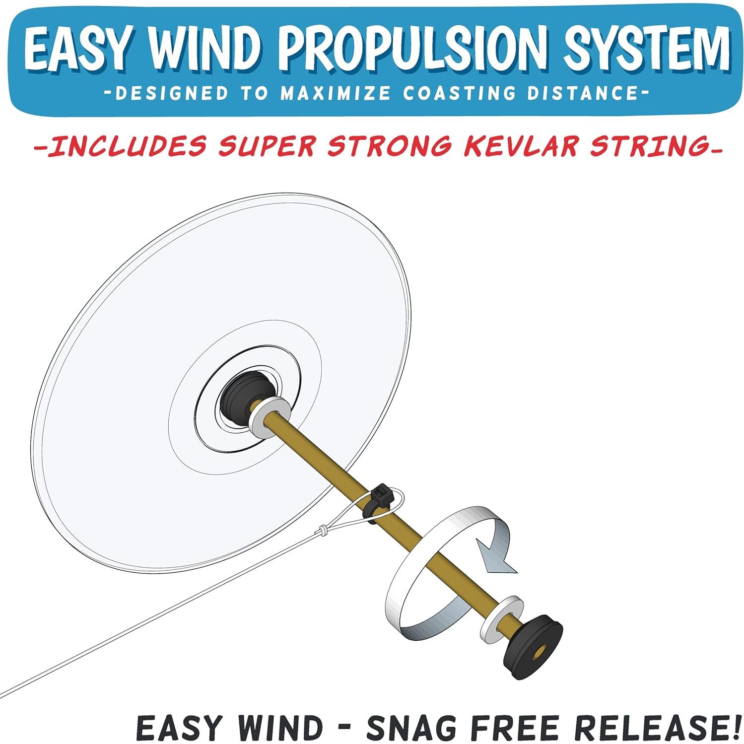 Ruedas ultradelgadas Doc Fizzix para proyectos STEM - Baja inercia