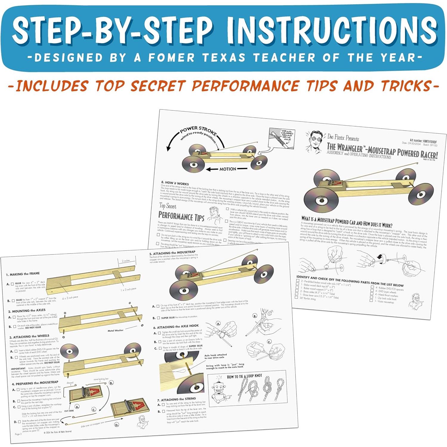 Kit de Coche de Trampa para Ratones Doc Fizzix Wrangler